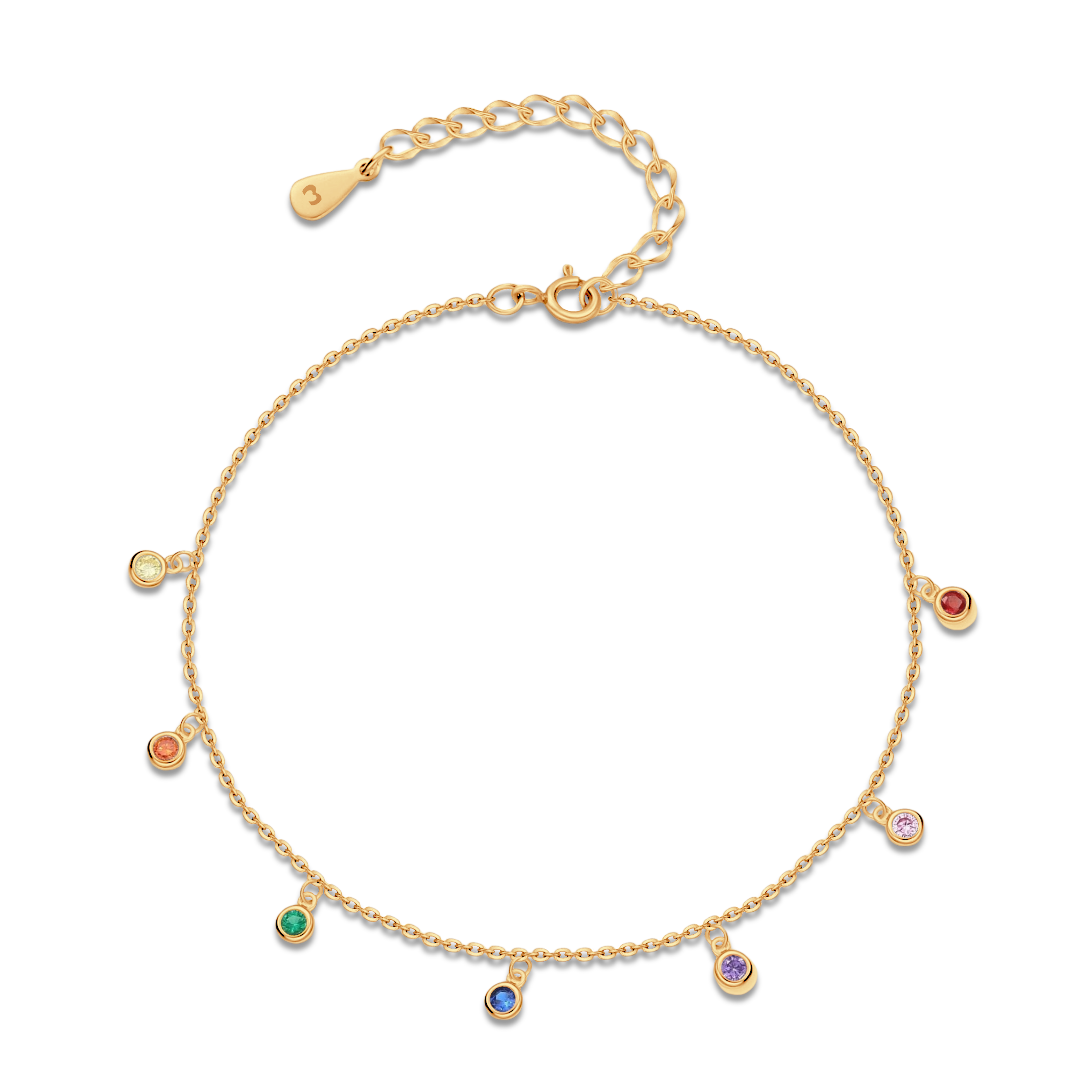 Bracelet de cheville Petits Brillants