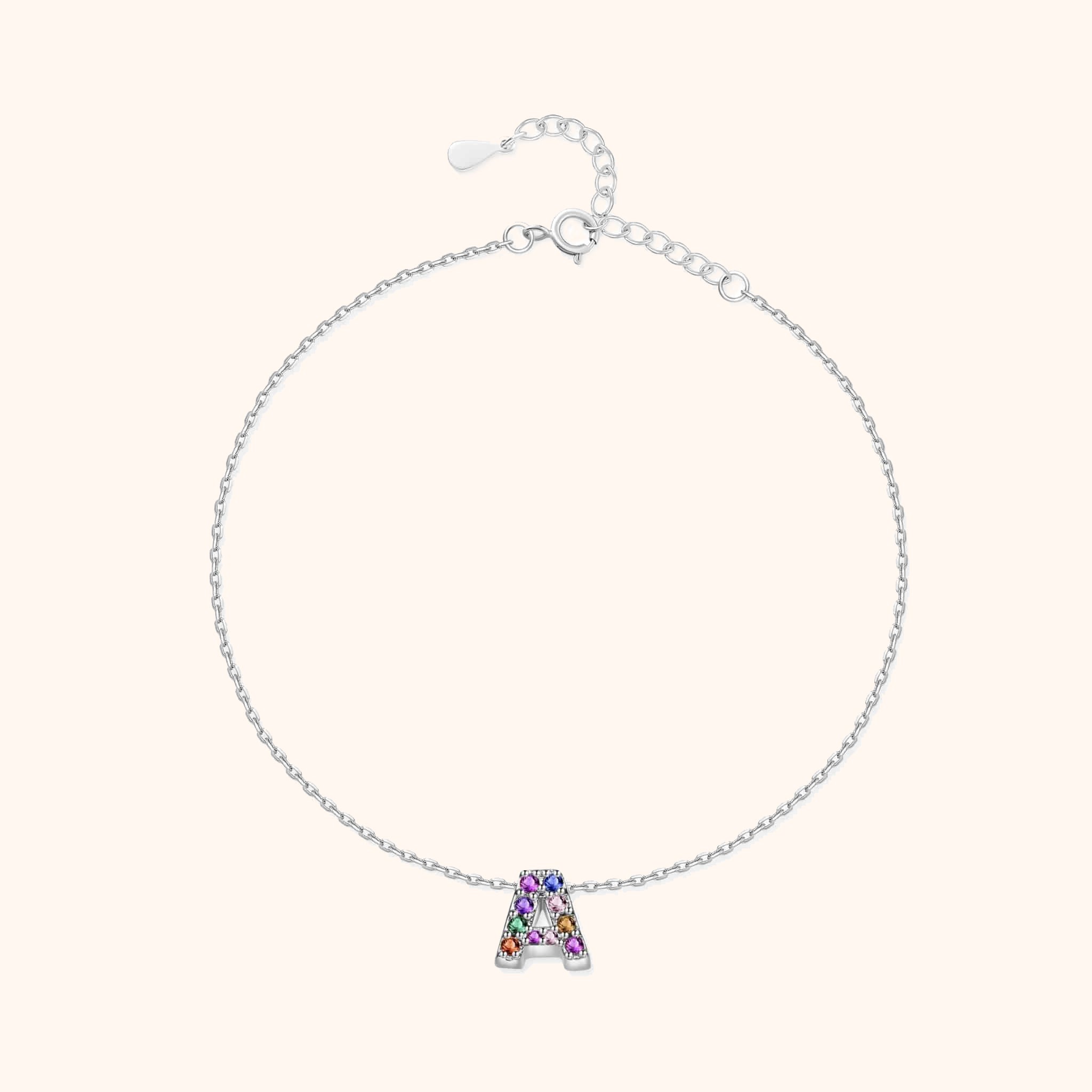Bracelet de cheville "Argent Initial" - LaMaisonDesBijoux