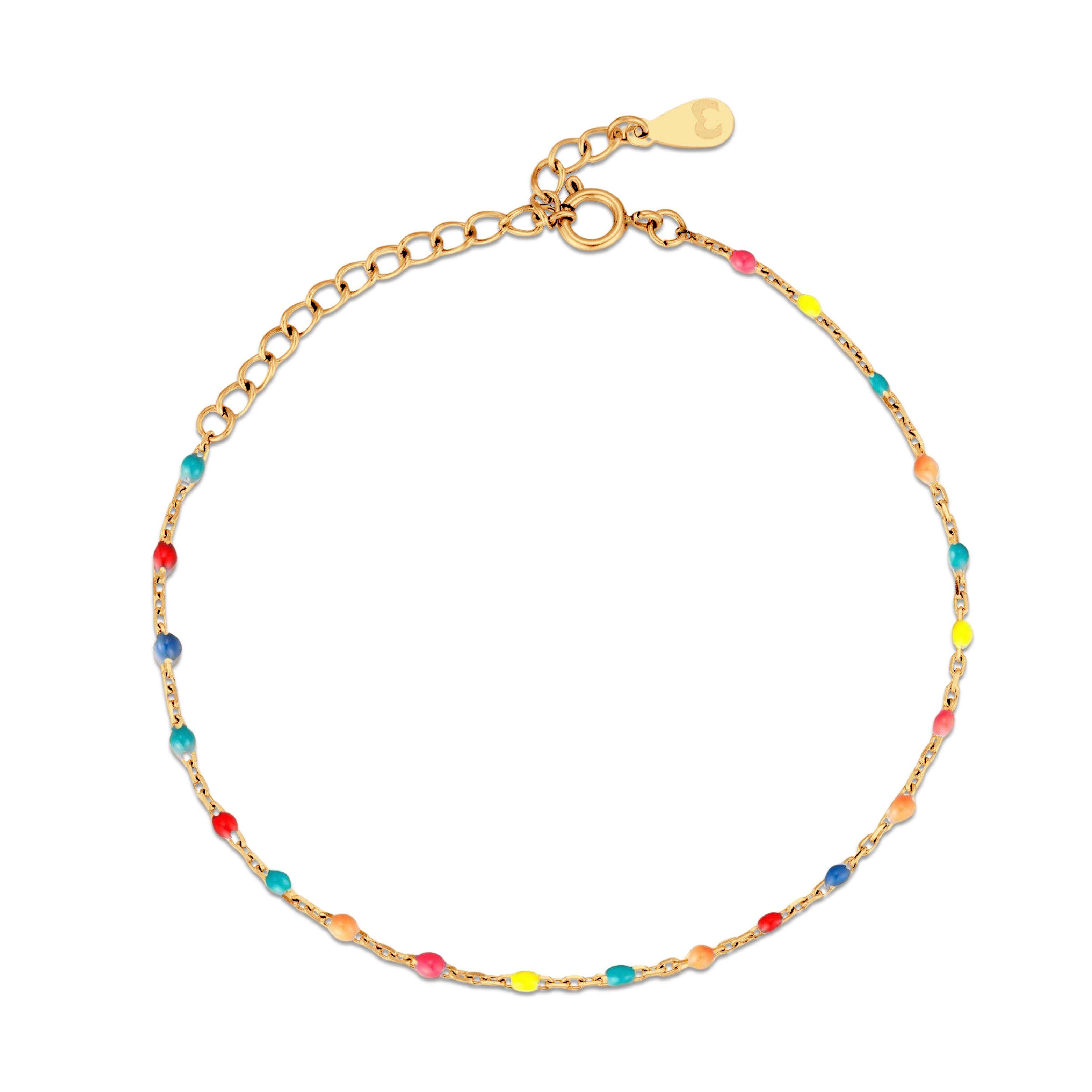 Bracelet de cheville Cocktail Multicolore