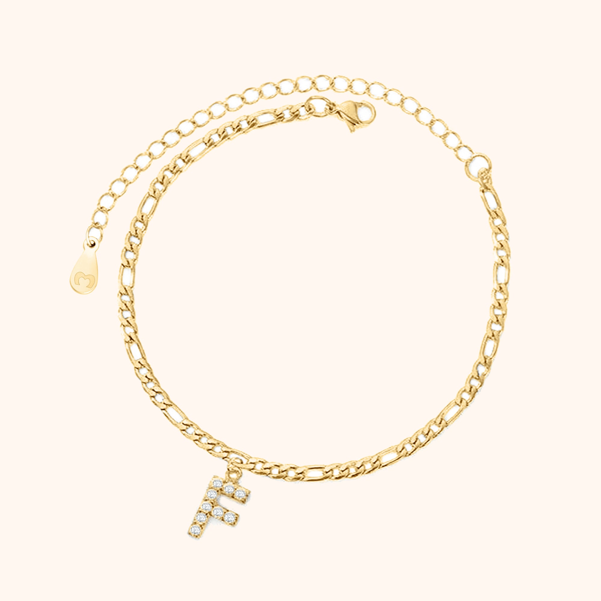 Bracelet de cheville Initiales - LaMaisonDesBijoux
