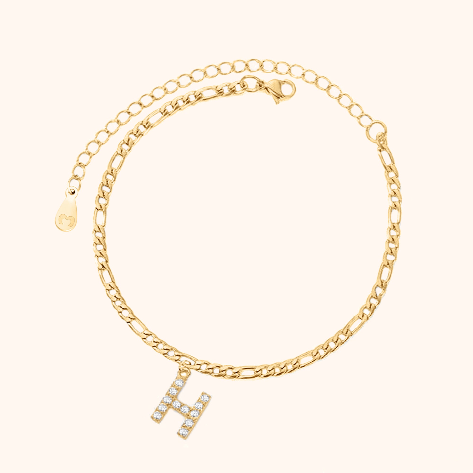 Bracelet de cheville Initiales - LaMaisonDesBijoux