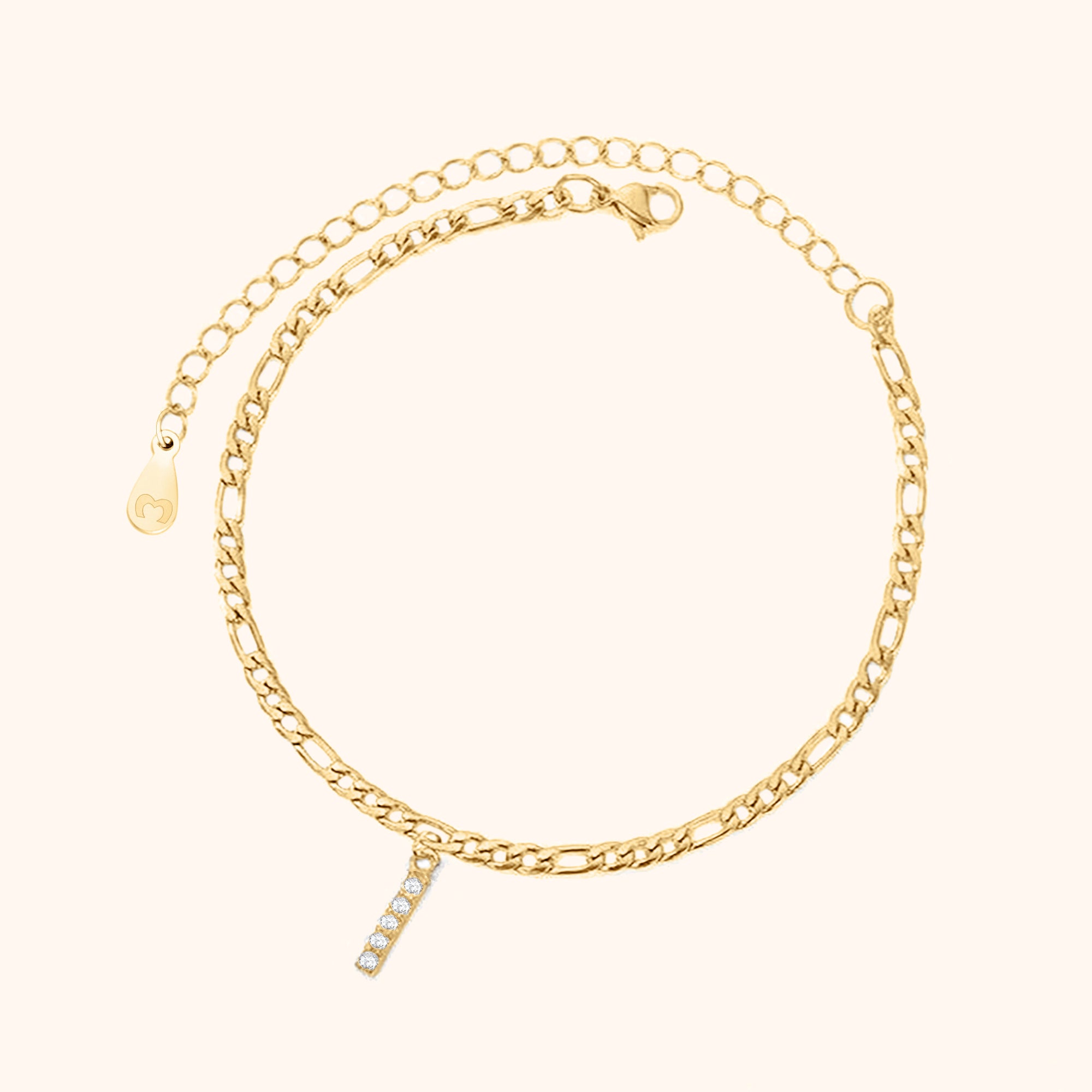 Bracelet de cheville Initiales - LaMaisonDesBijoux