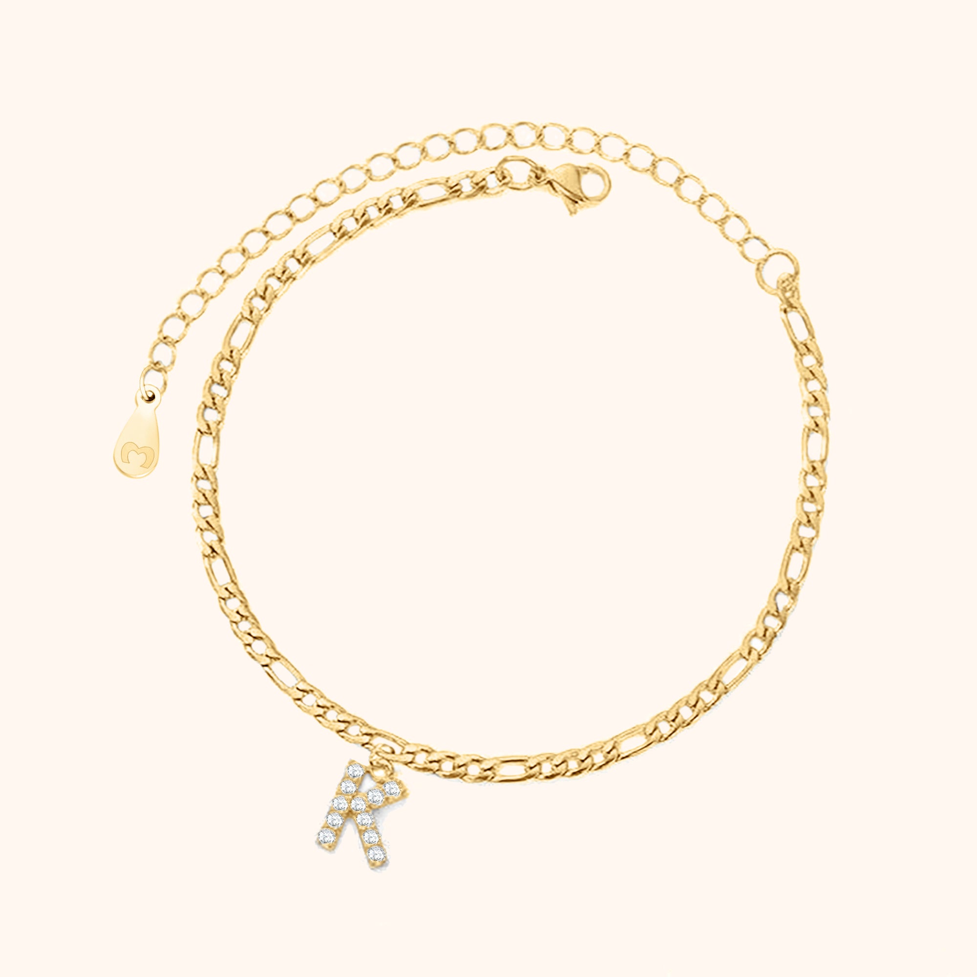 Bracelet de cheville Initiales - LaMaisonDesBijoux