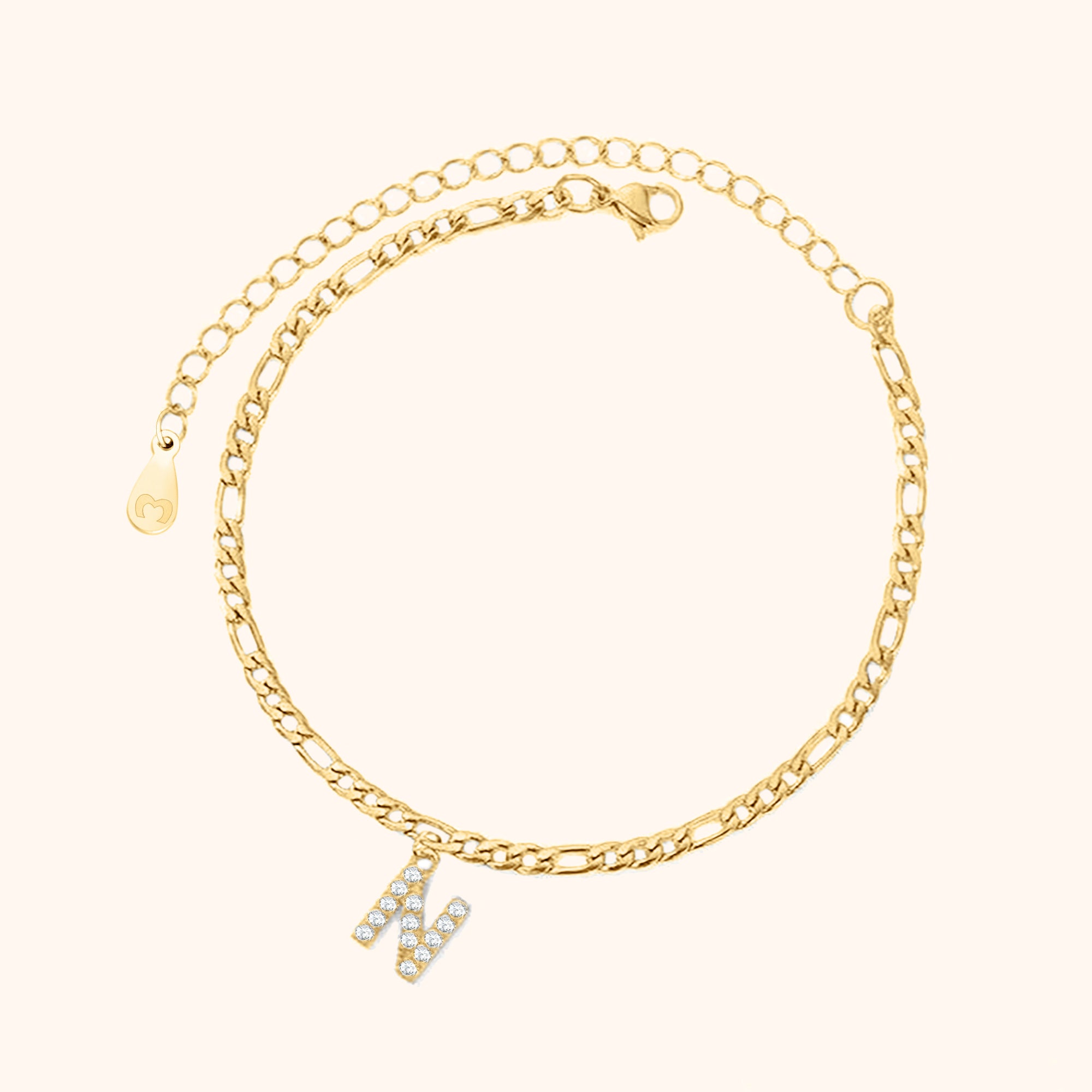 Bracelet de cheville Initiales - LaMaisonDesBijoux