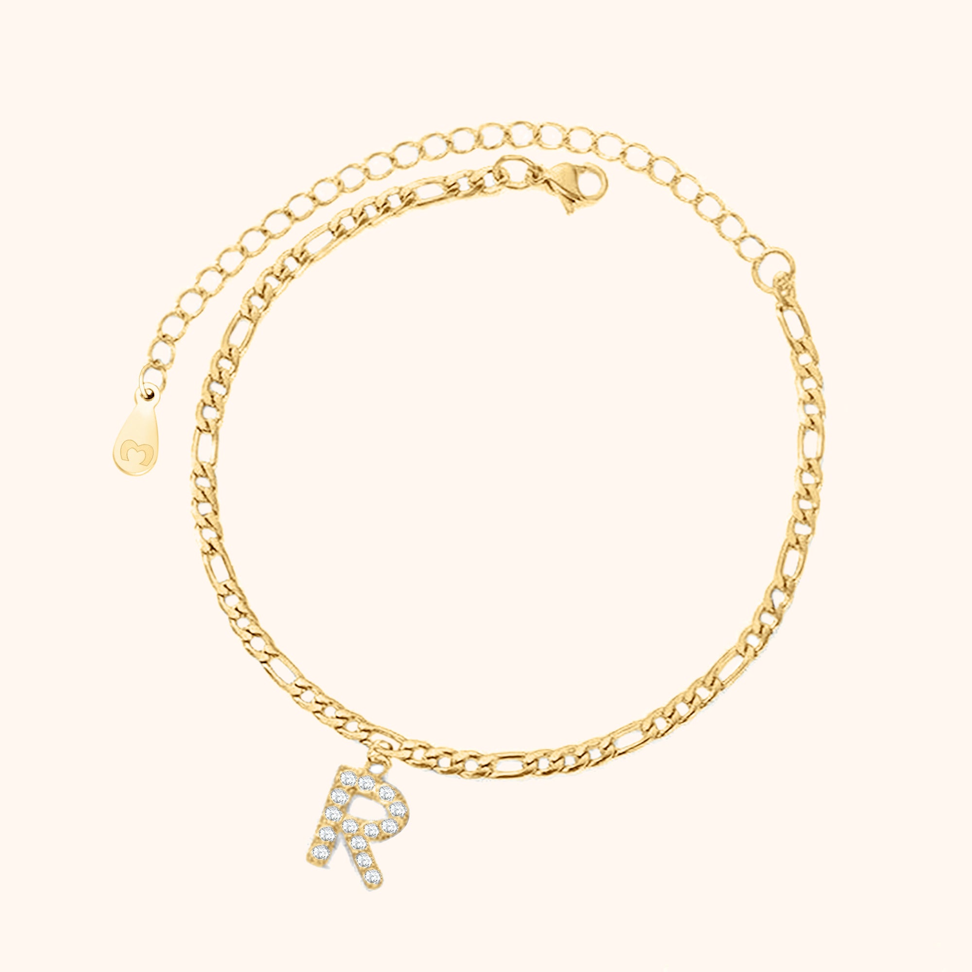 Bracelet de cheville Initiales - LaMaisonDesBijoux