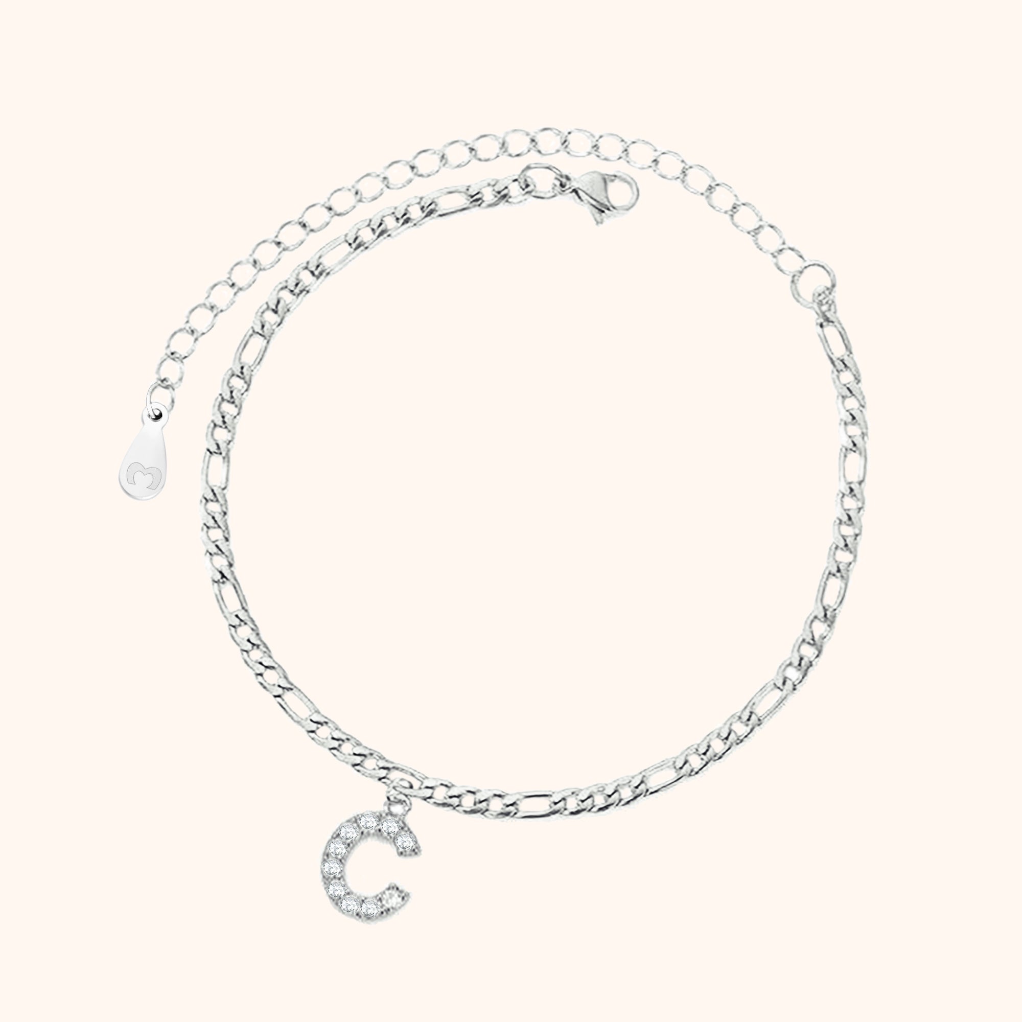 Bracelet de cheville Initiales - LaMaisonDesBijoux