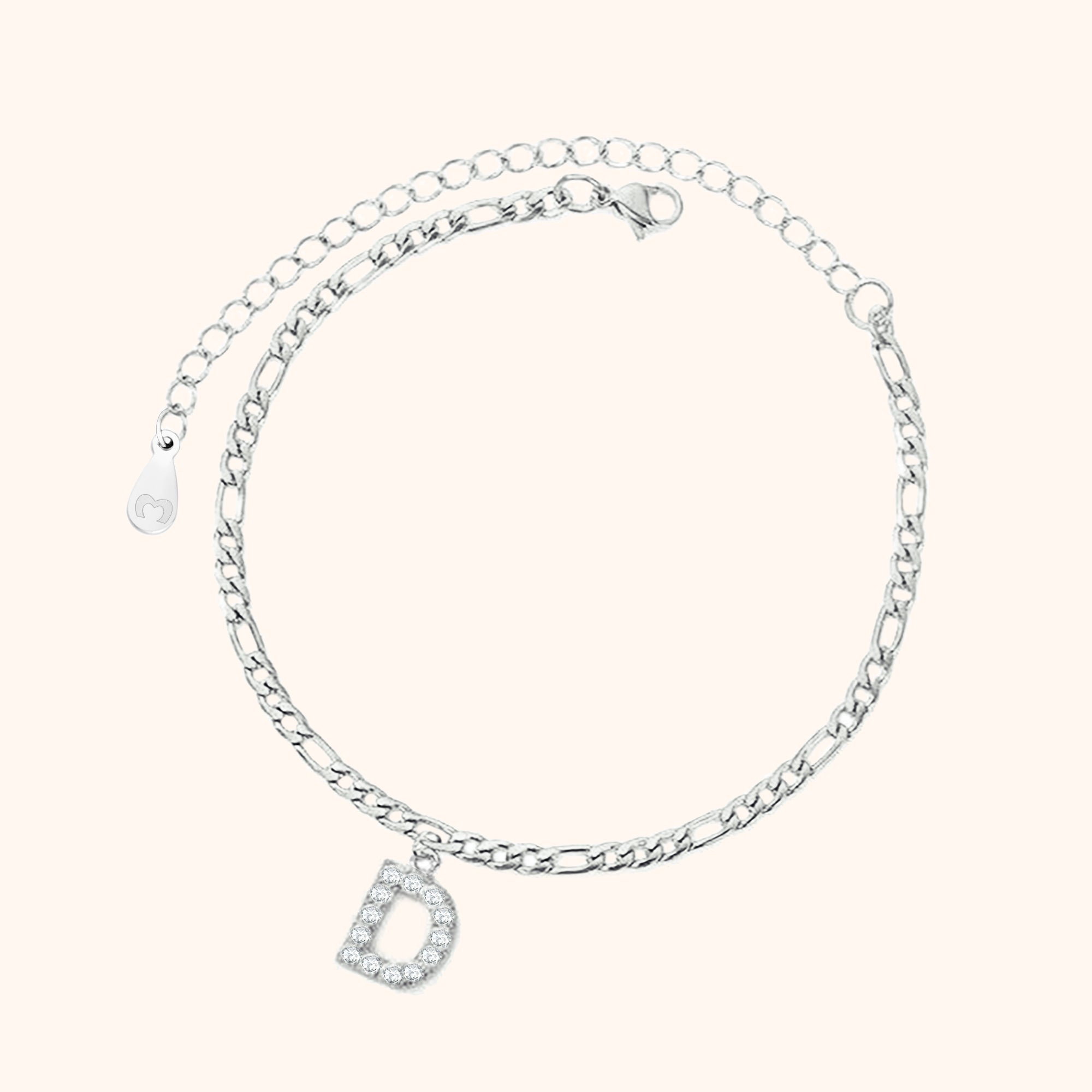 Bracelet de cheville Initiales - LaMaisonDesBijoux