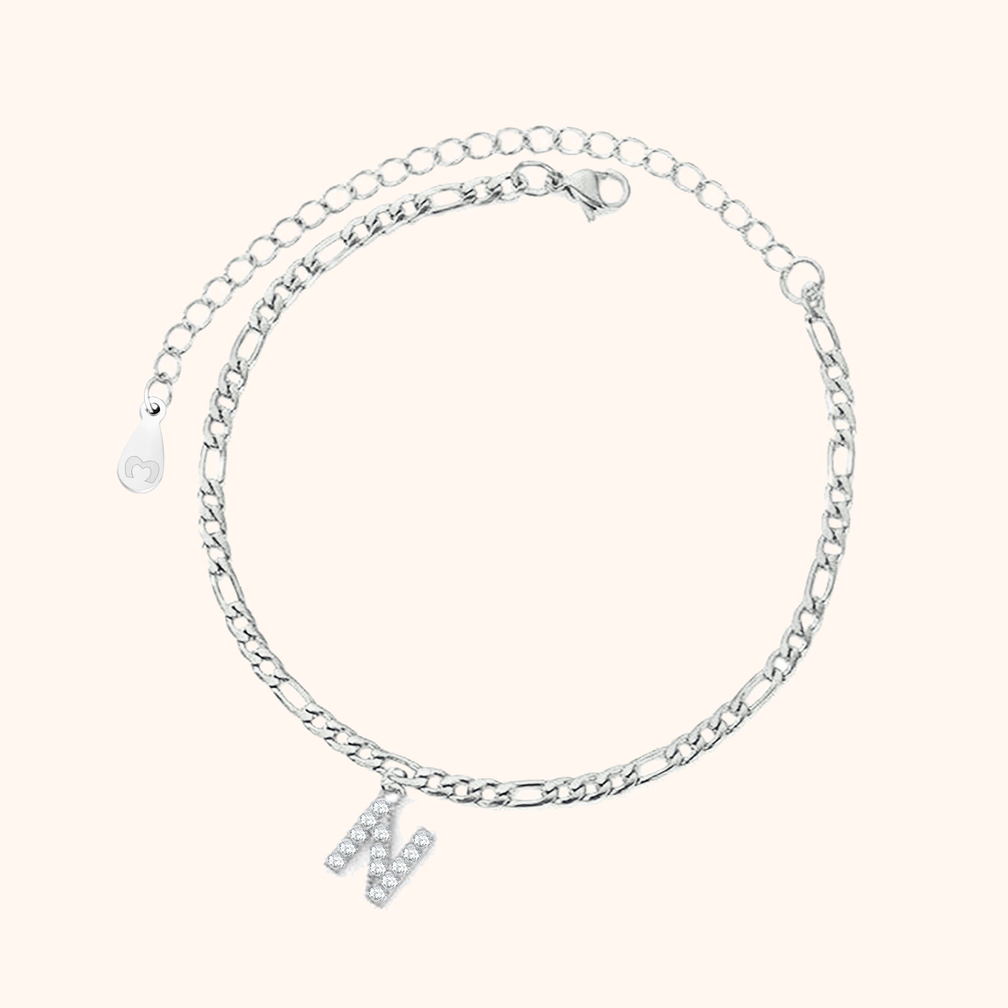 Bracelet de cheville Initiales - LaMaisonDesBijoux