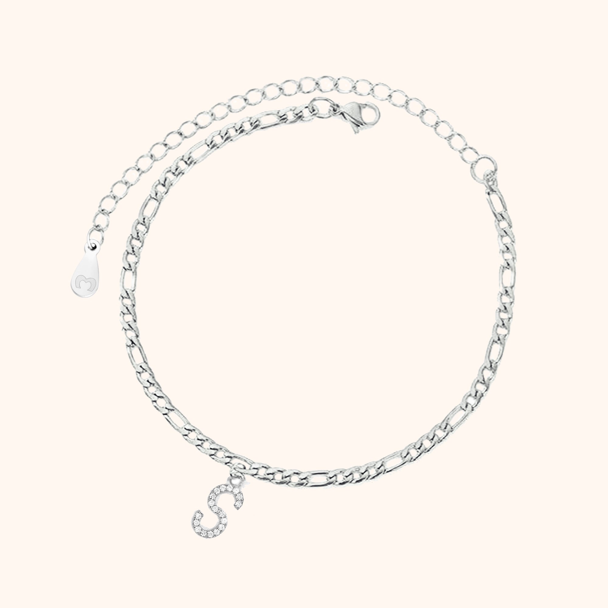 Bracelet de cheville Initiales - LaMaisonDesBijoux