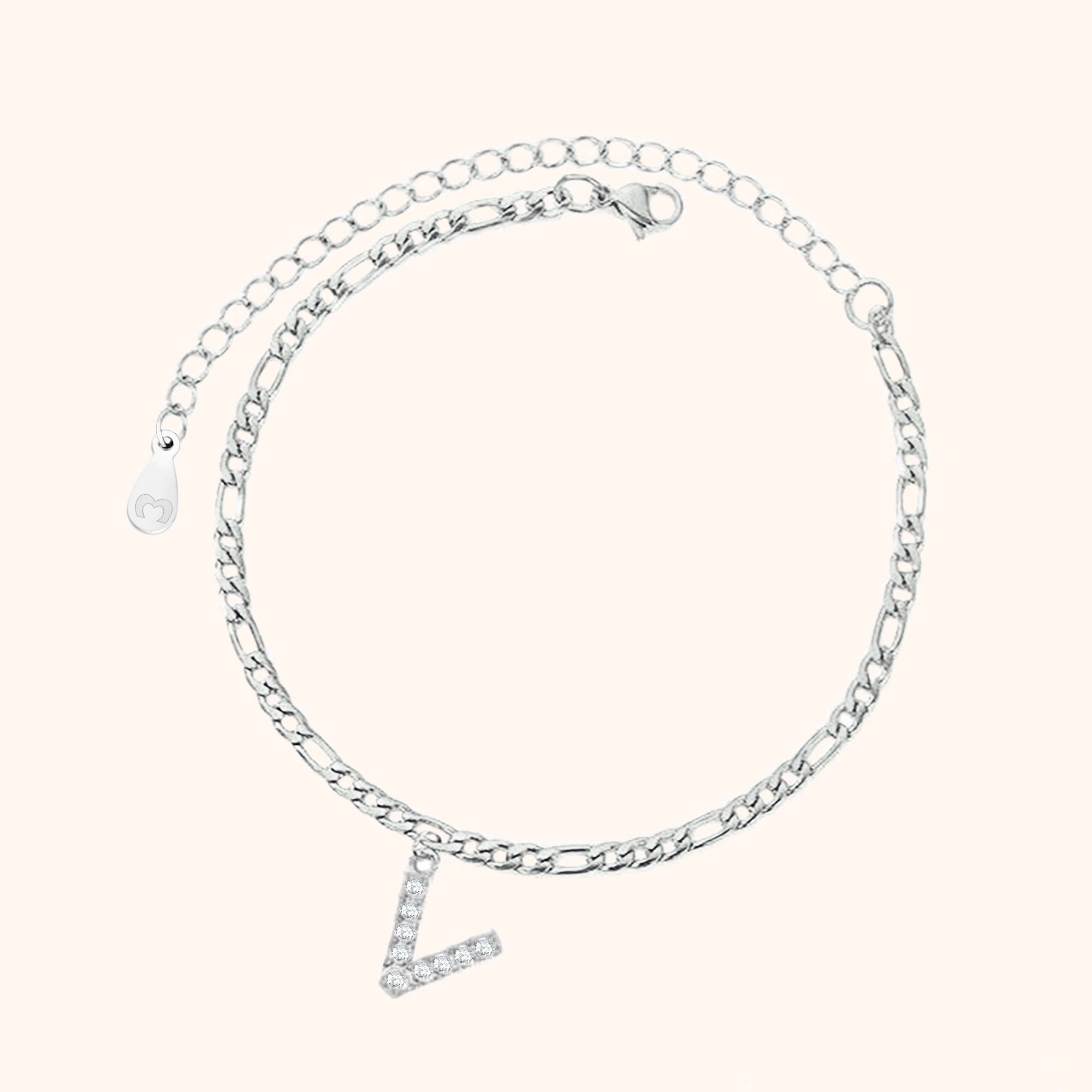 Bracelet de cheville Initiales - LaMaisonDesBijoux