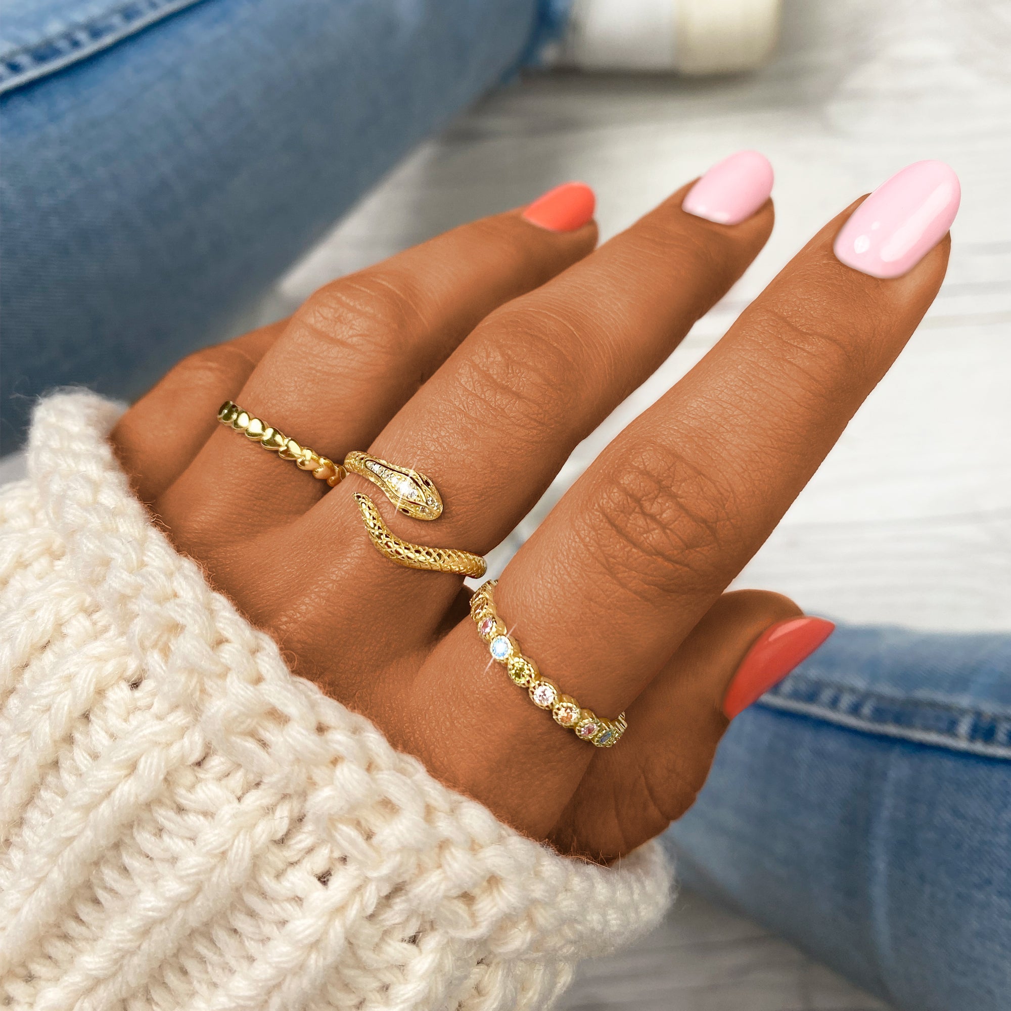 Bague "Colorée" - LaMaisonDesBijoux