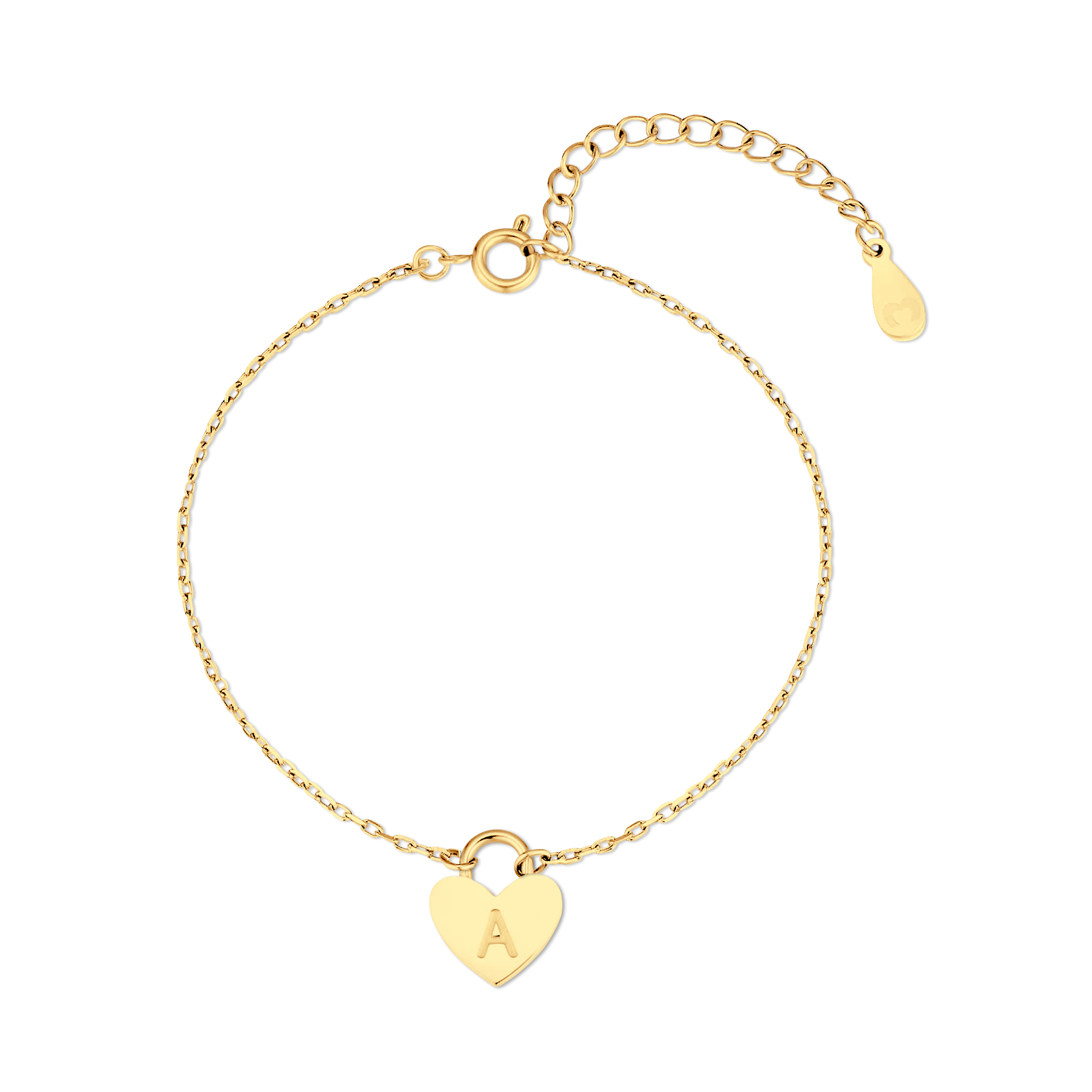 Bracelet Initiale Cœur - LaMaisonDesBijoux