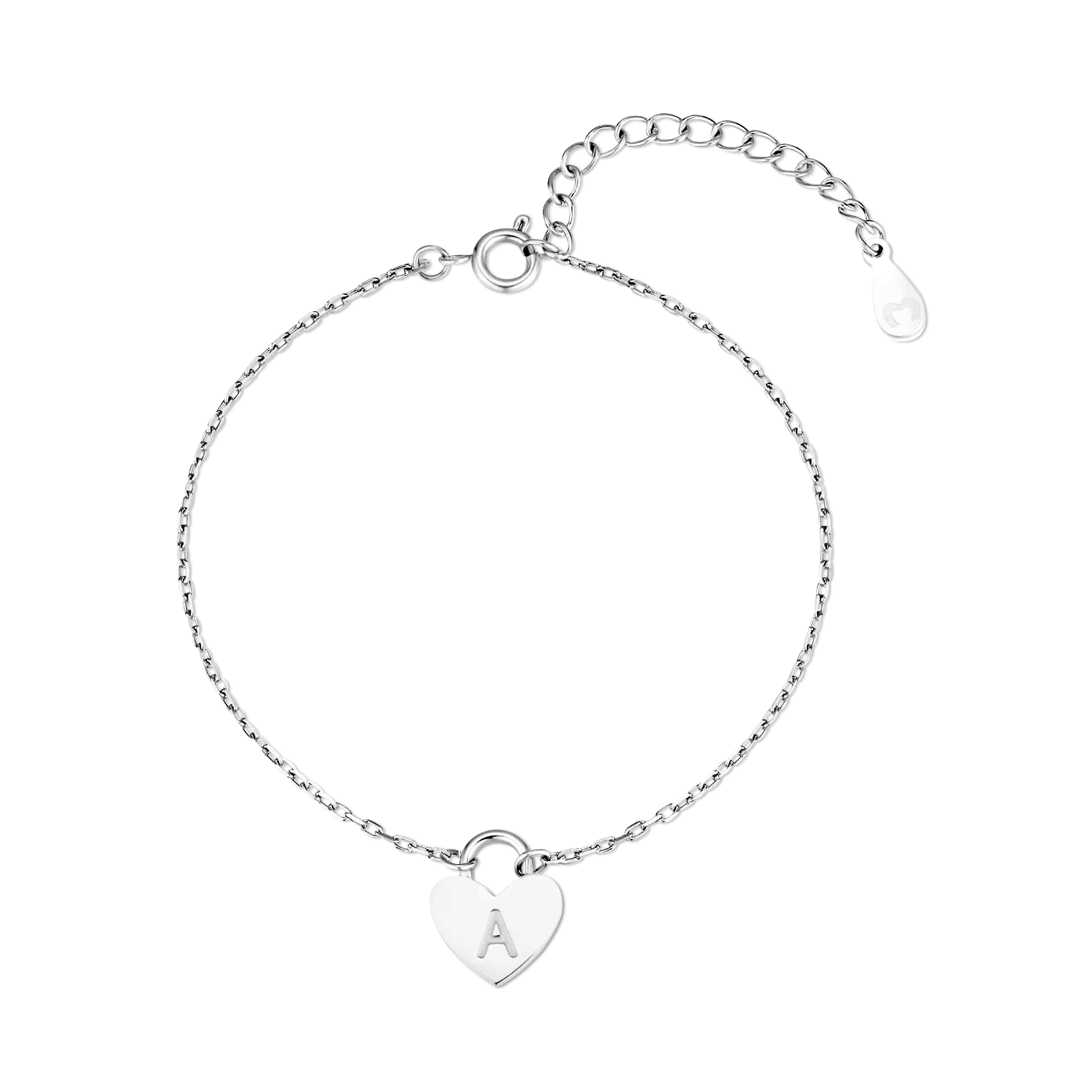 Bracelet Initiale Cœur - LaMaisonDesBijoux