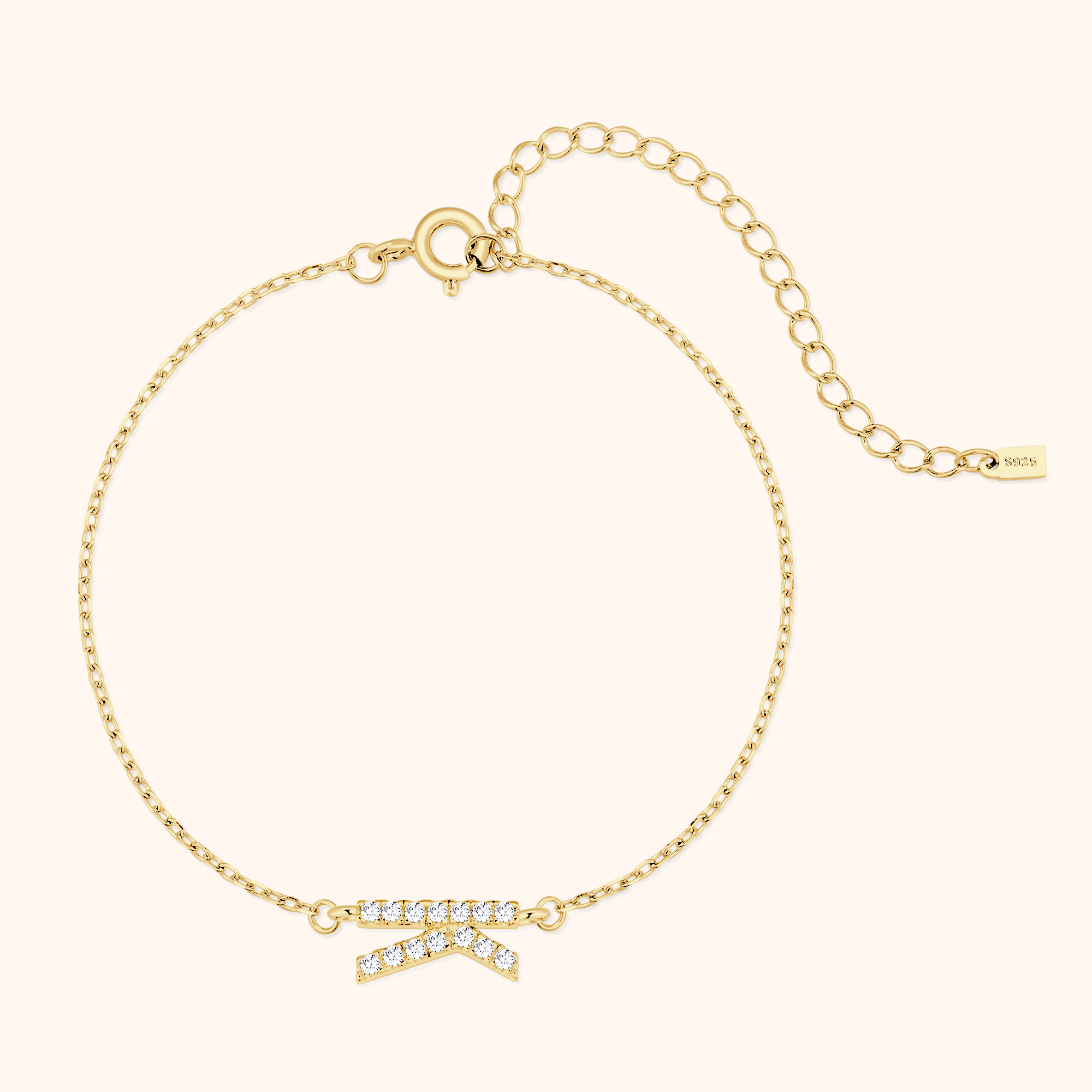 Bracelet Lettres Brillantes Alpha - LaMaisonDesBijoux