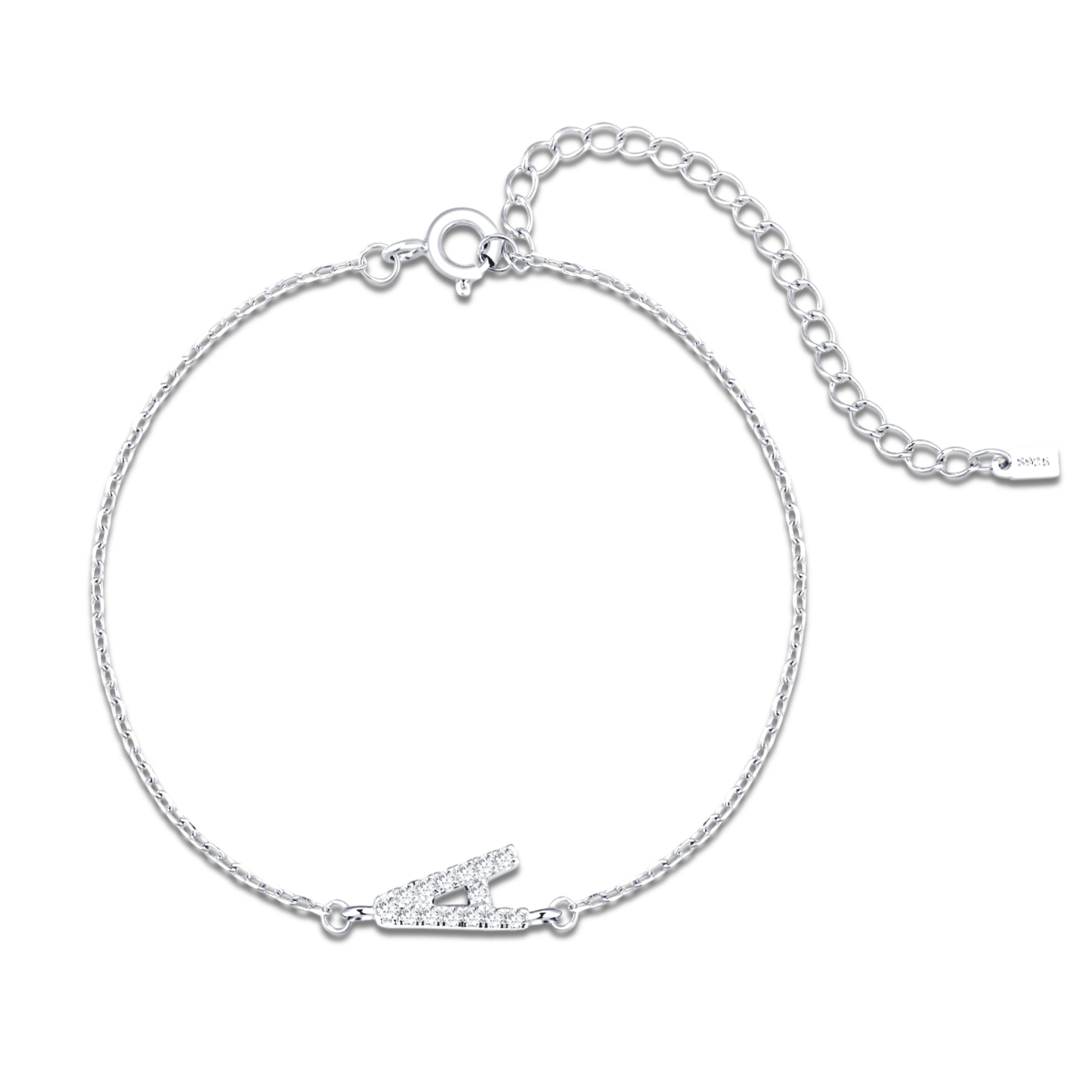 Bracelet Lettres Brillantes Alpha