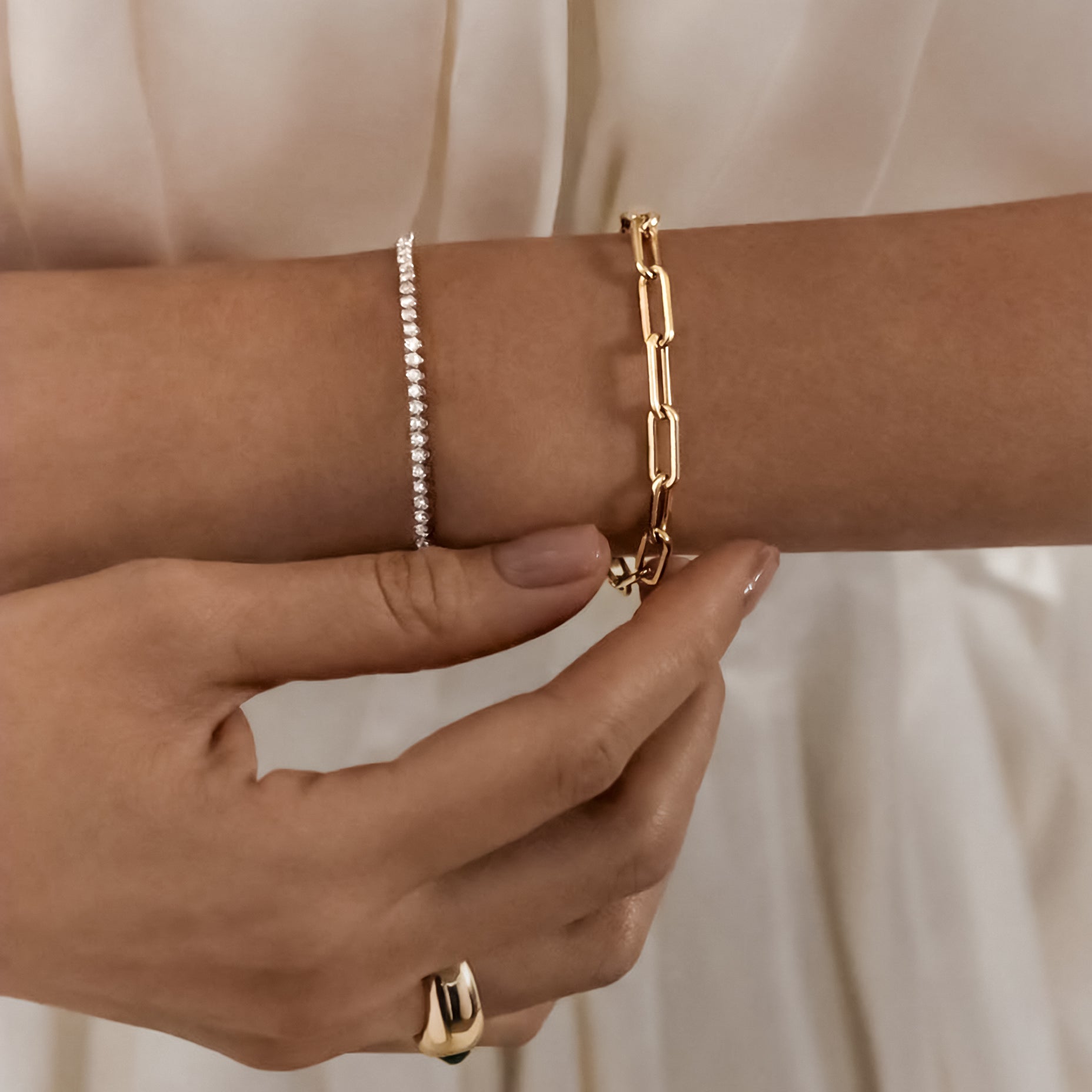 Bracelet Maillons Rectangulaires