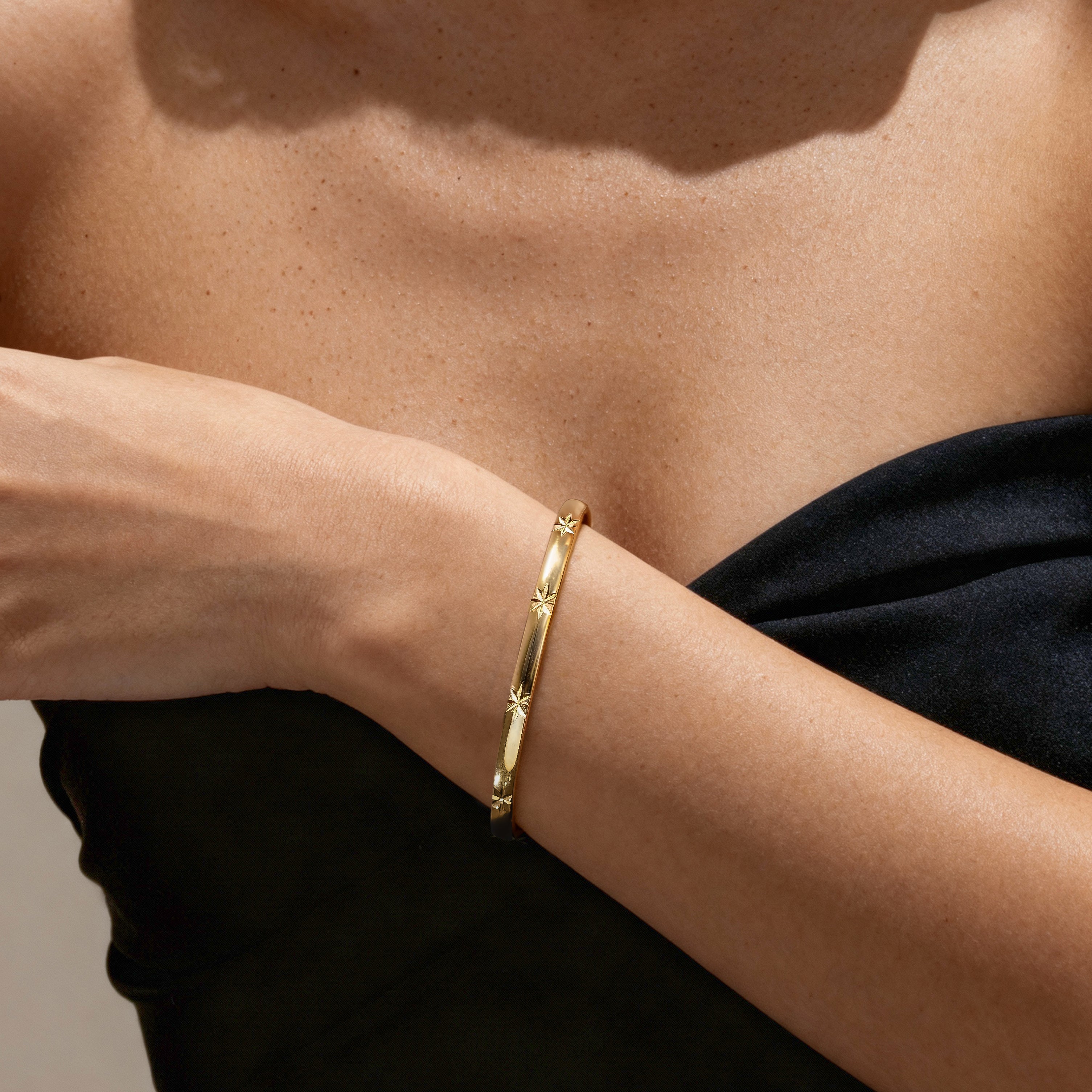 Bracelet Jonc Octagramme