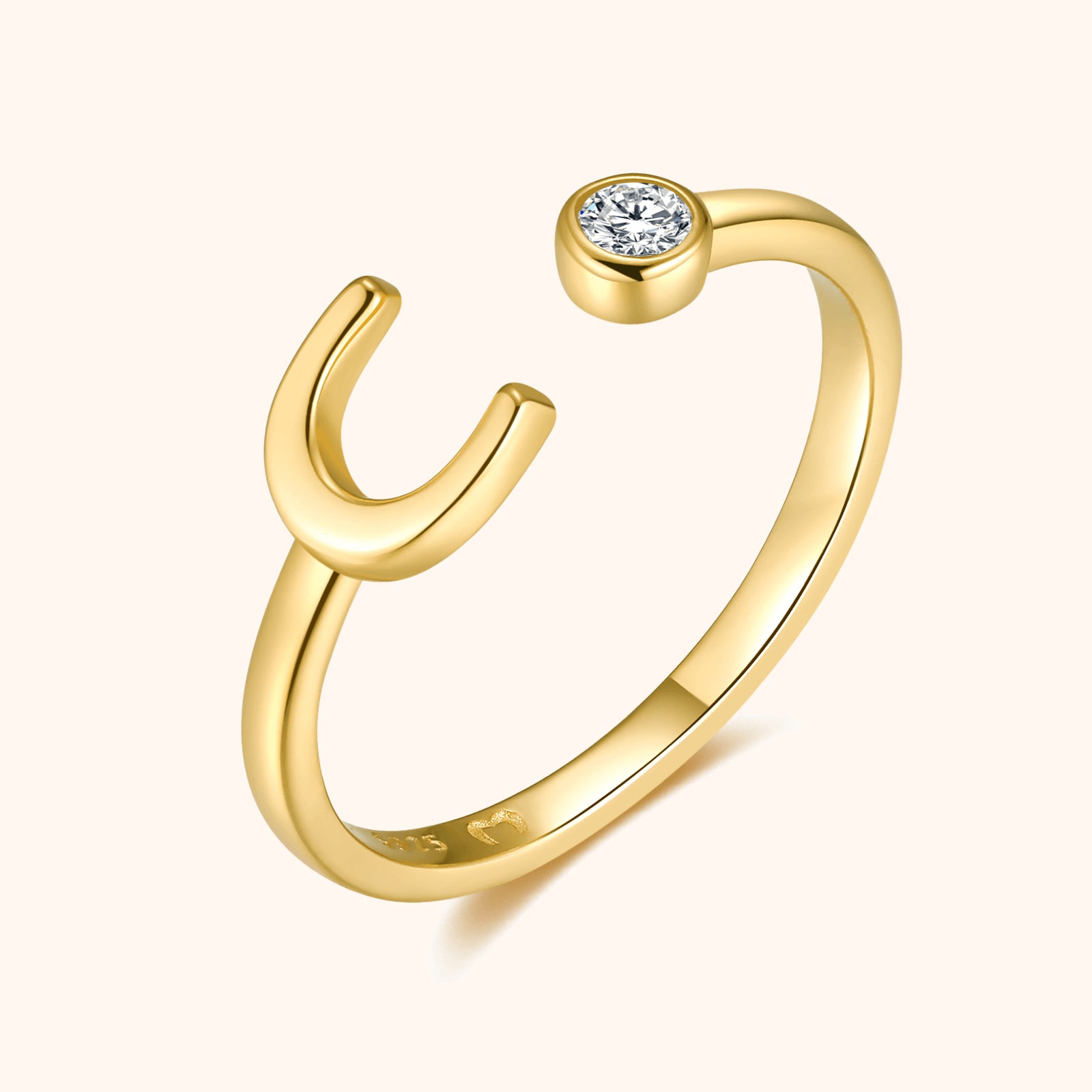 Bague Top Lettre - LaMaisonDesBijoux