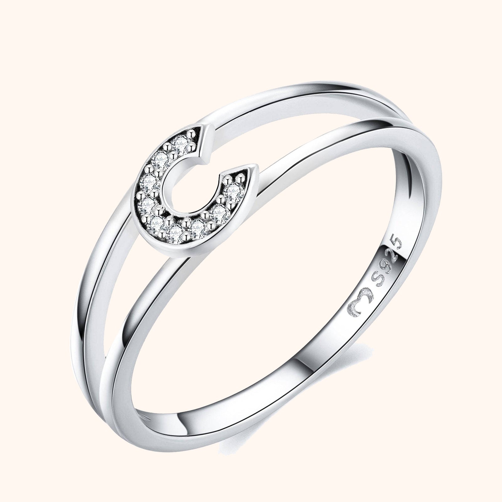 Bague Initiales Argentées - LaMaisonDesBijoux