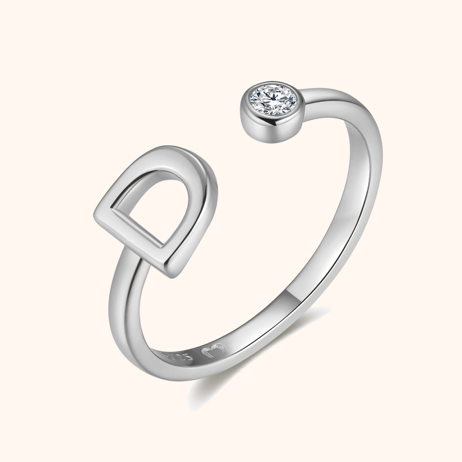 Bague Top Lettre - LaMaisonDesBijoux