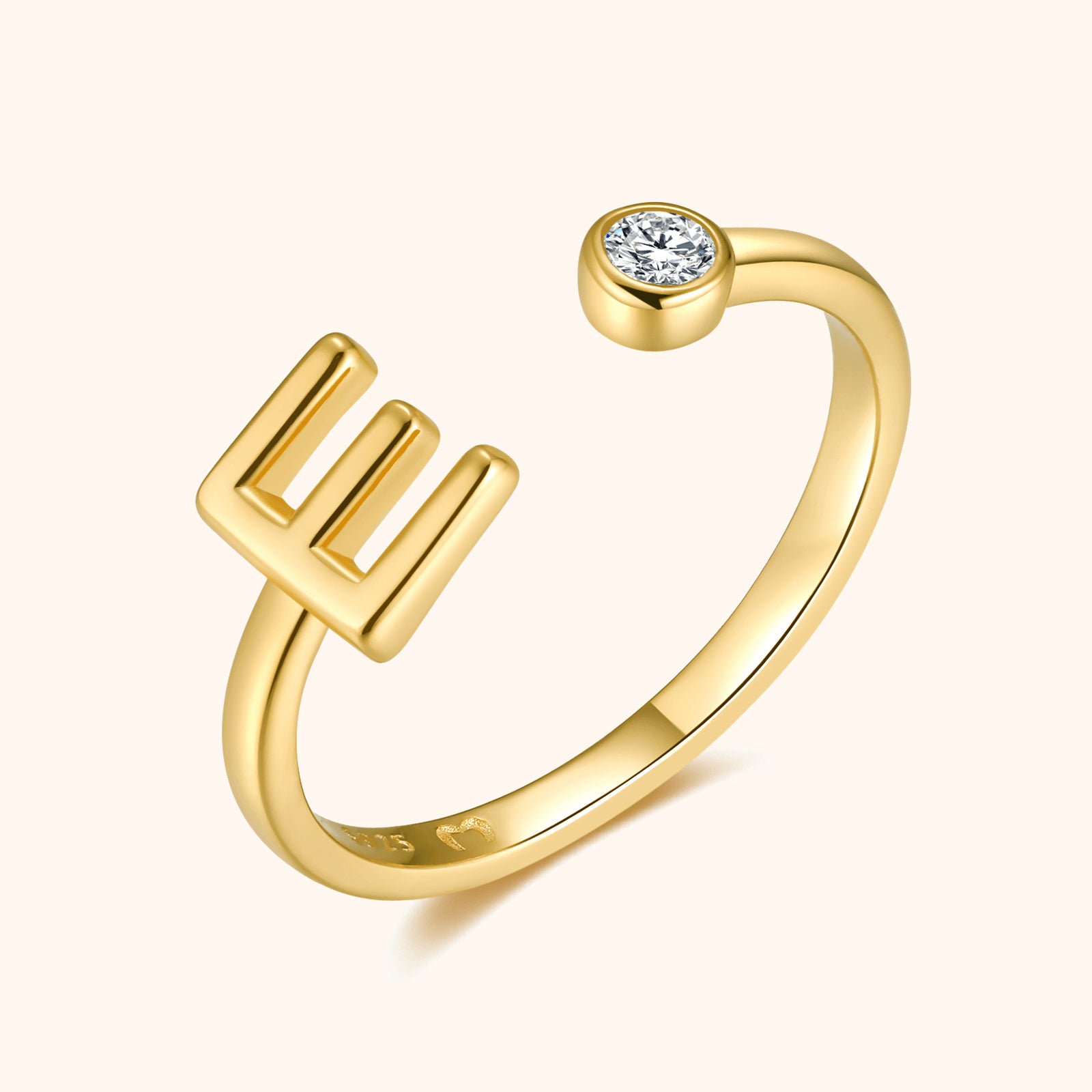 Bague Top Lettre - LaMaisonDesBijoux