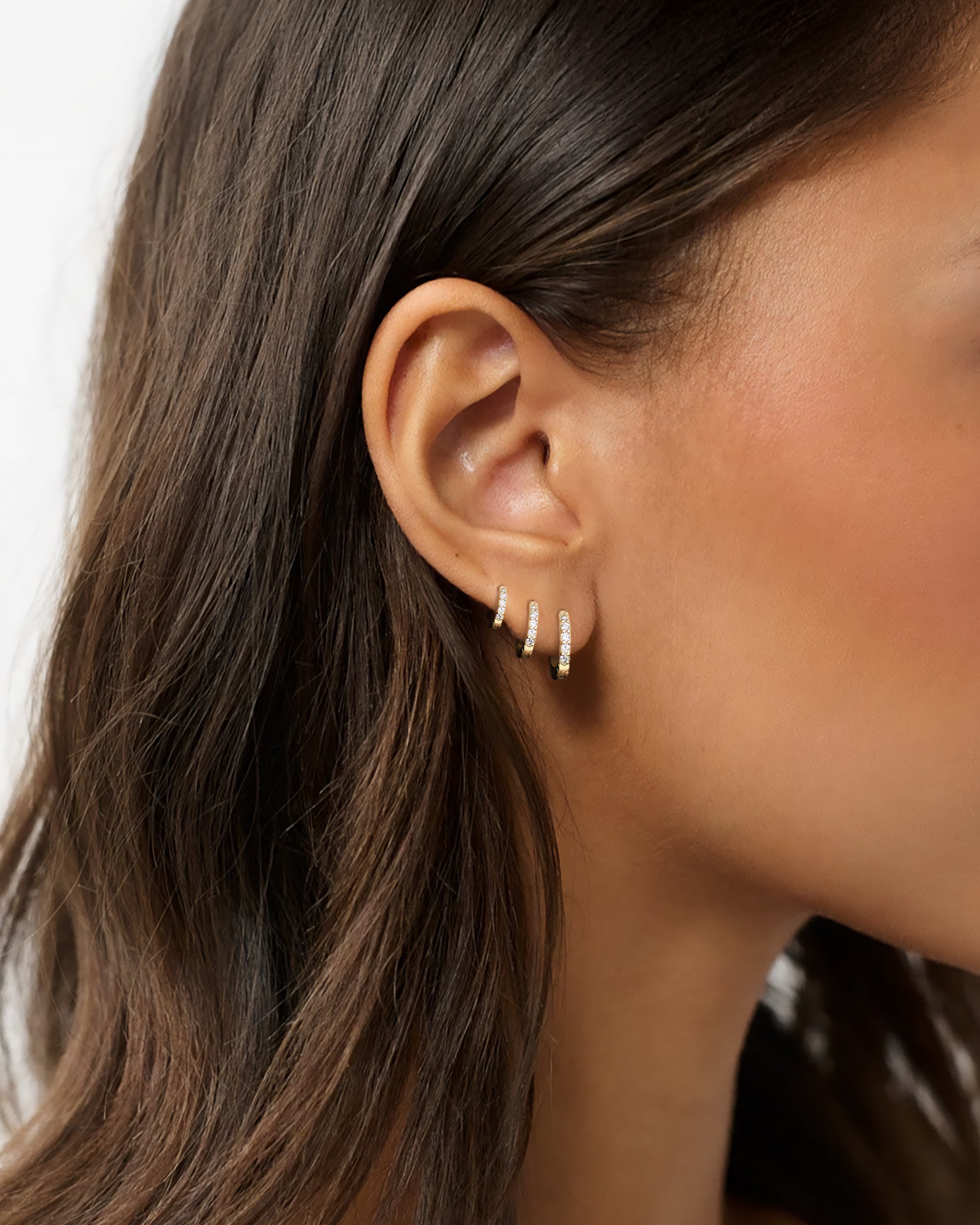 Boucles d'oreilles Triple Anneaux