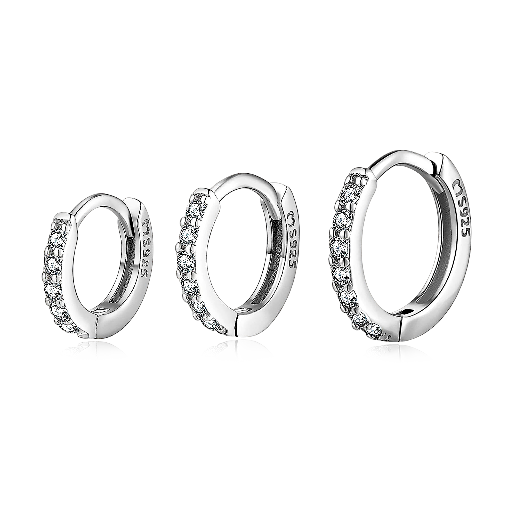 Boucles d'oreilles Triple Anneaux - LaMaisonDesBijoux