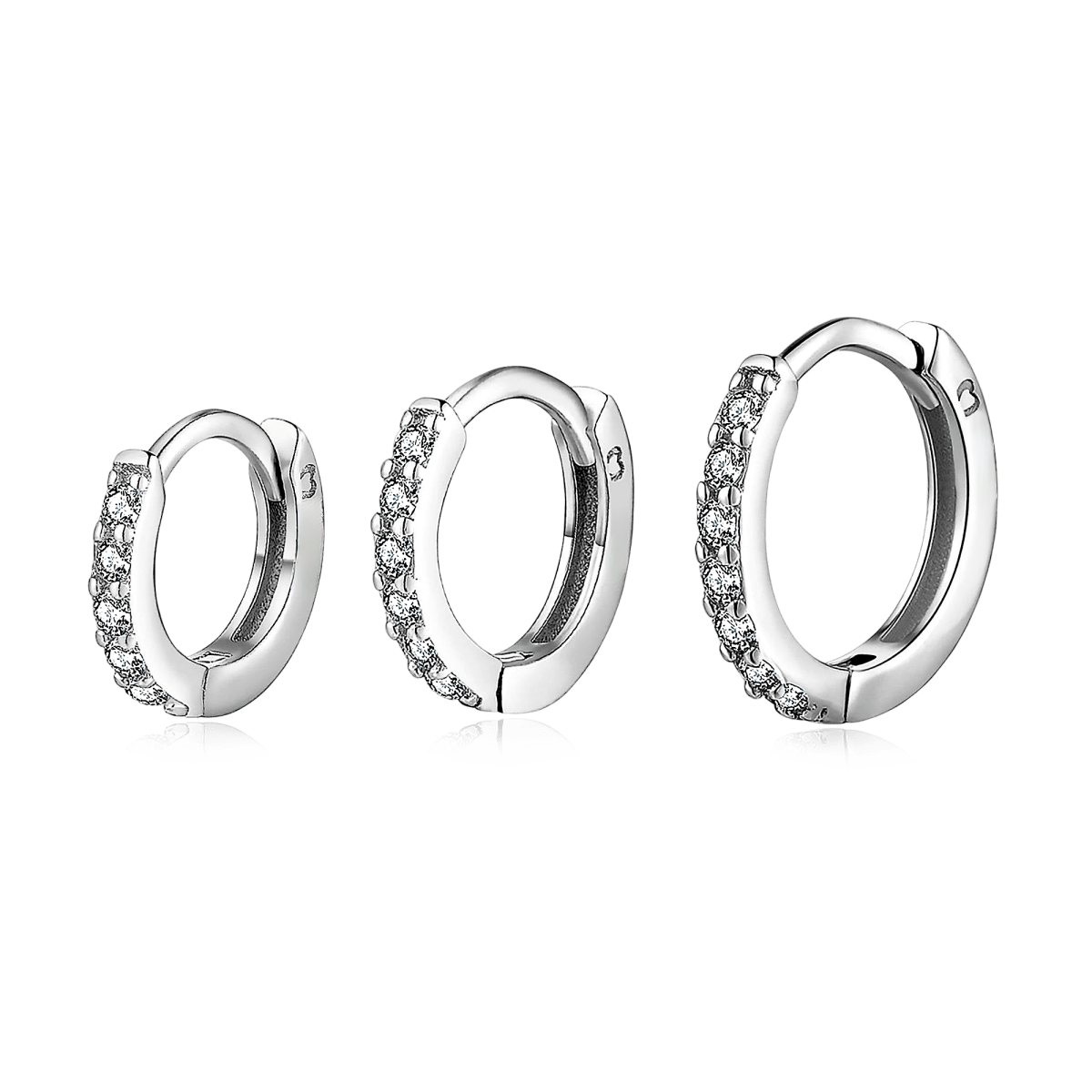 Boucles d'oreilles Triple Anneaux - LaMaisonDesBijoux