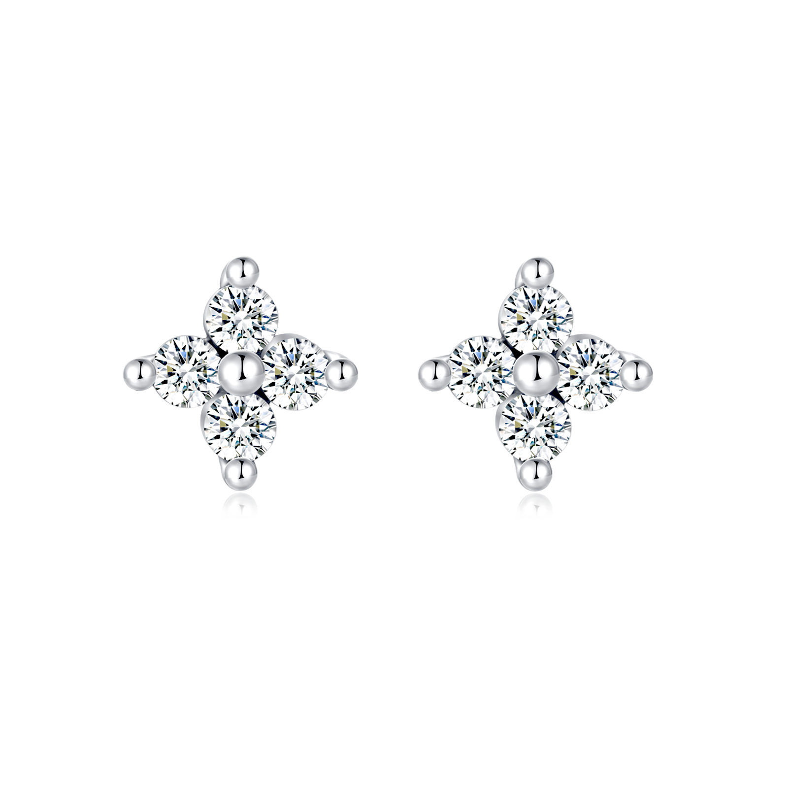 Boucles d'oreilles Mini Fleur de Cristal - LaMaisonDesBijoux