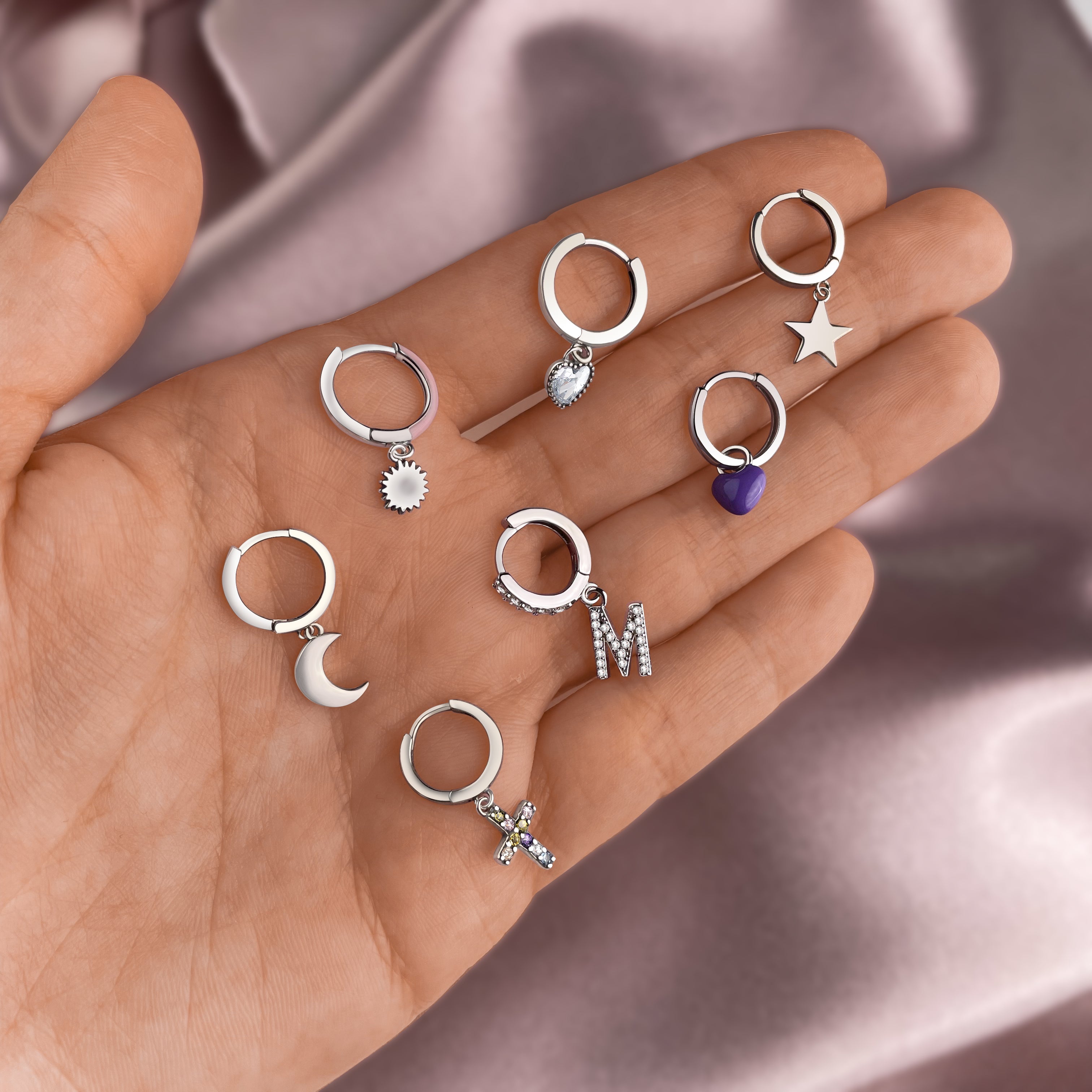 Boucles Cœurs Cristal - LaMaisonDesBijoux