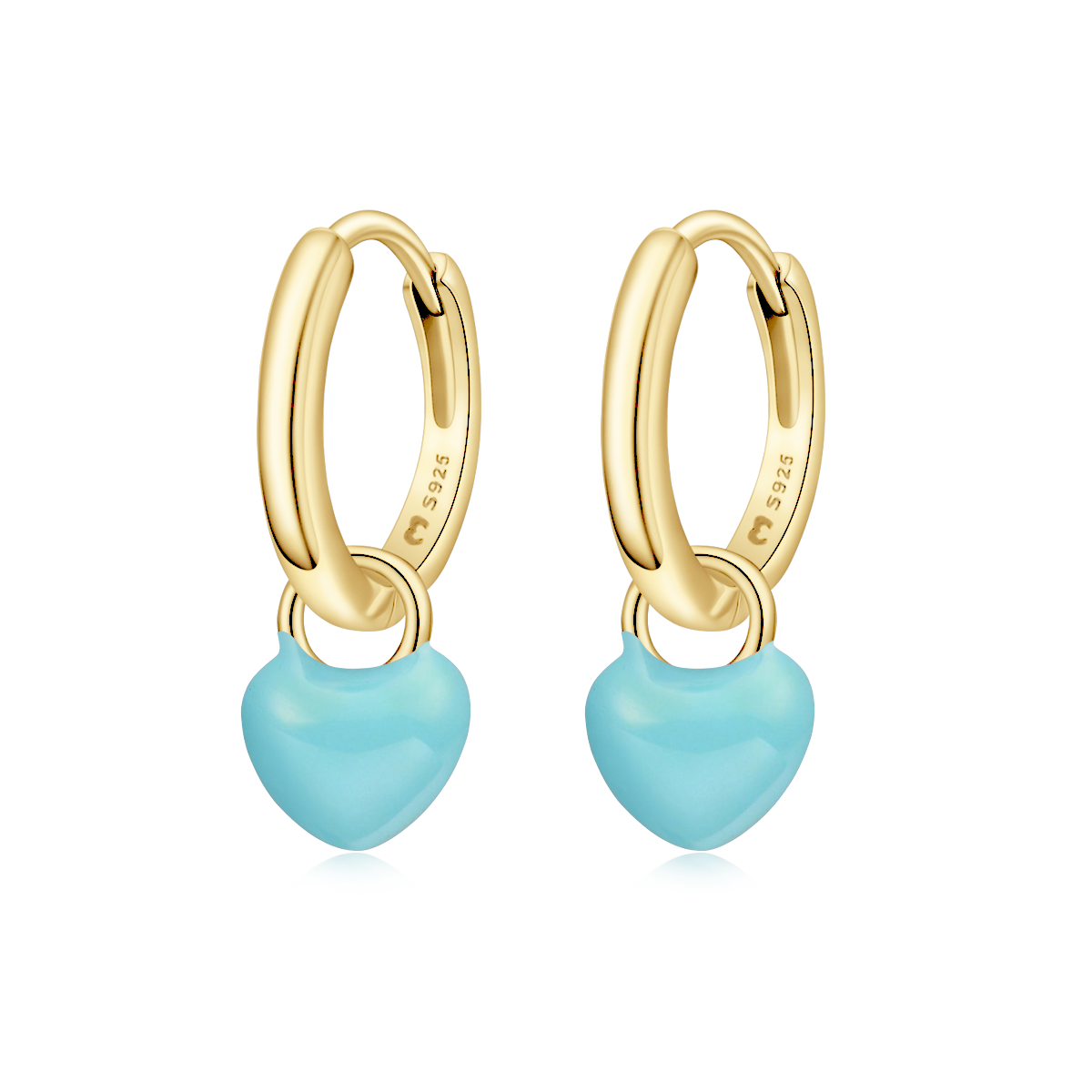 Boucles d'oreilles Anneaux Cœur - LaMaisonDesBijoux
