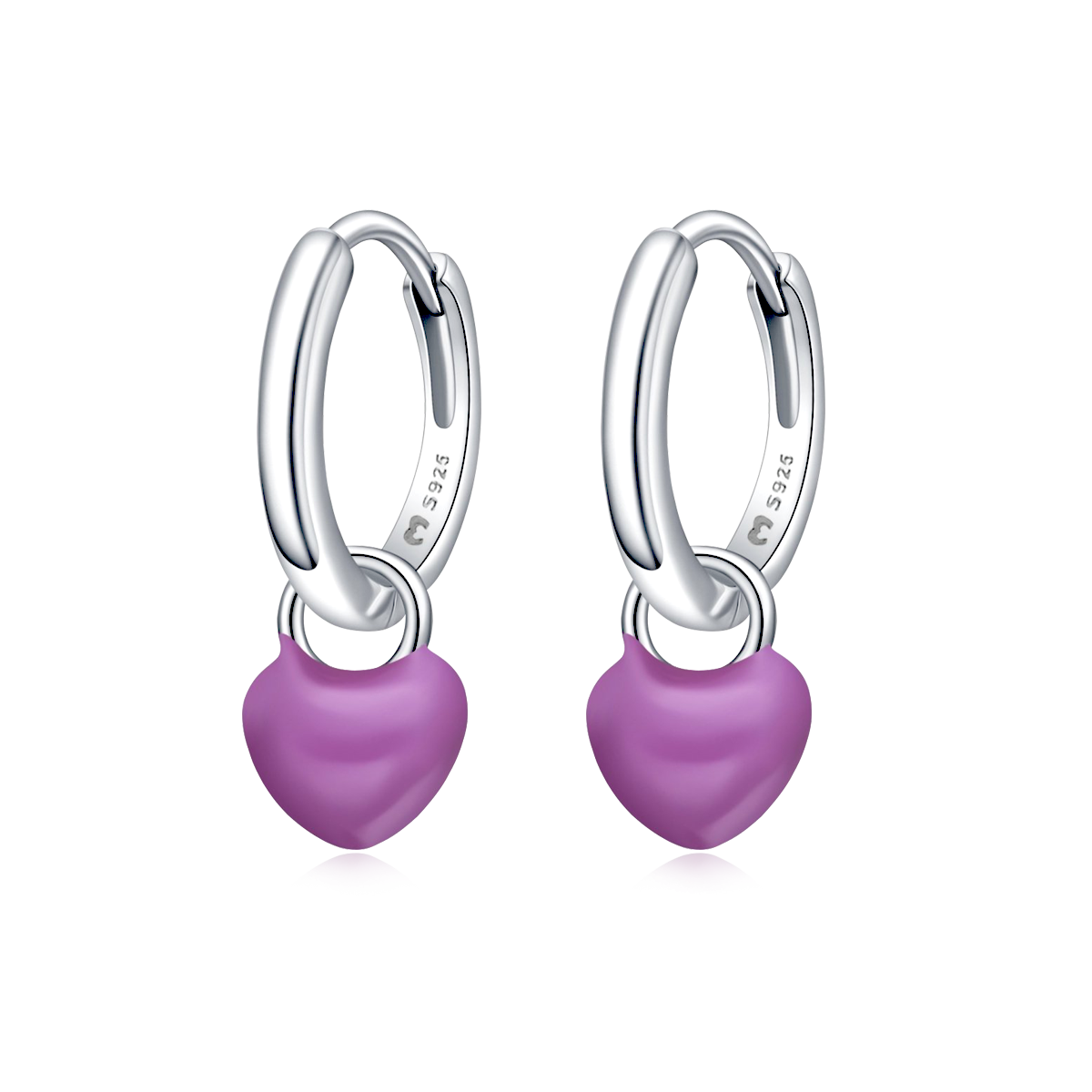 Boucles d'oreilles Anneaux Cœur - LaMaisonDesBijoux