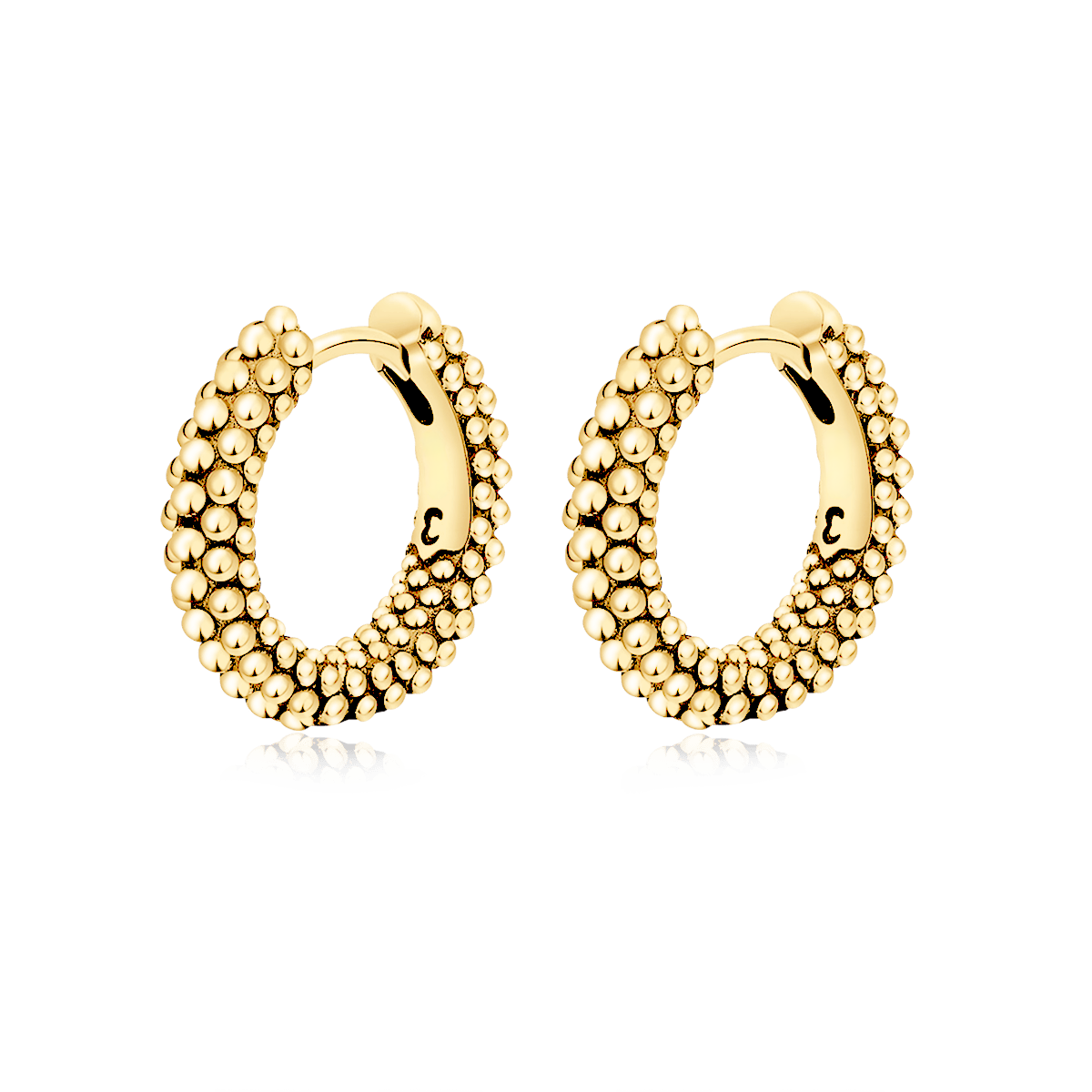 Boucles d'oreilles Anneaux à Billes - LaMaisonDesBijoux