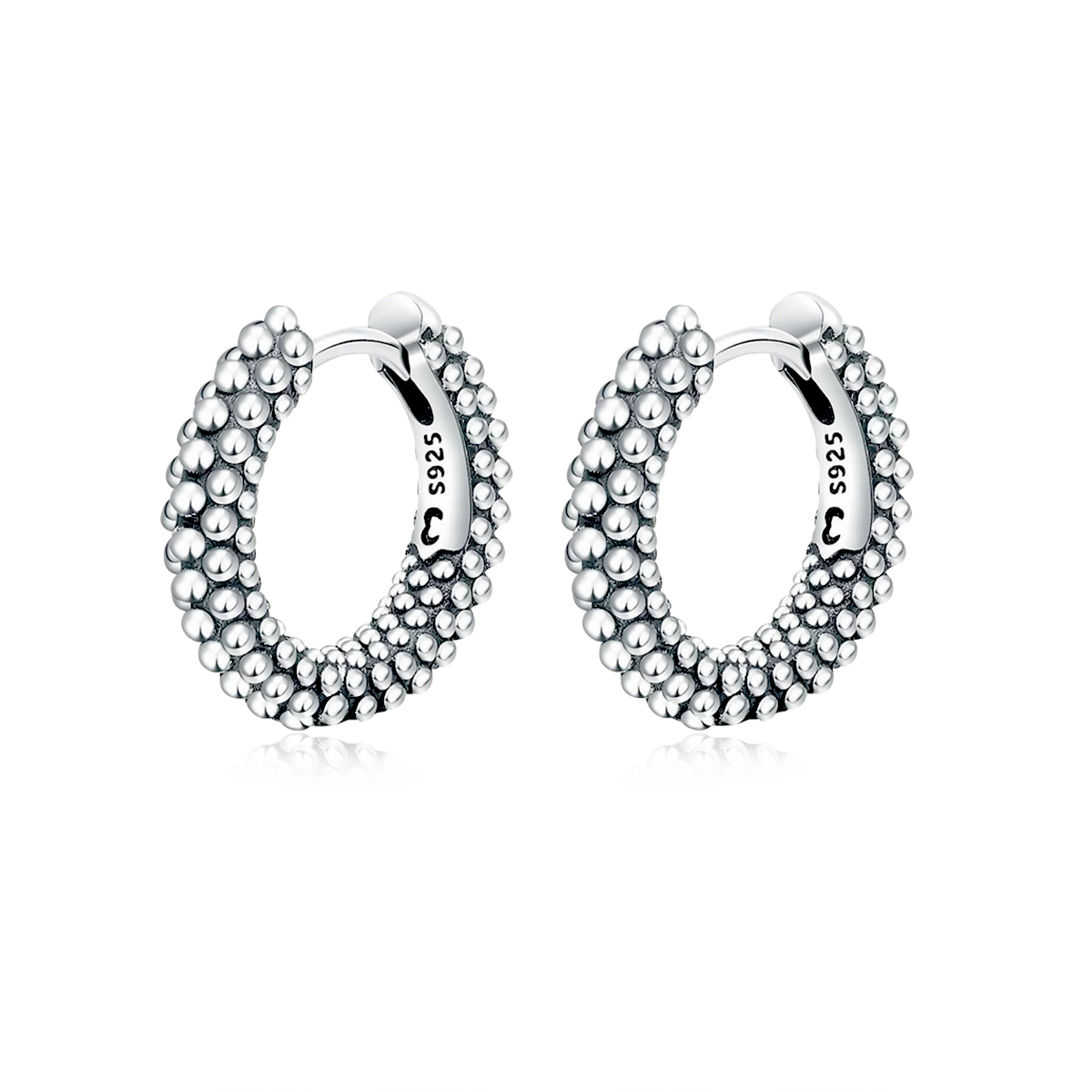 Boucles d'oreilles Anneaux à Billes
