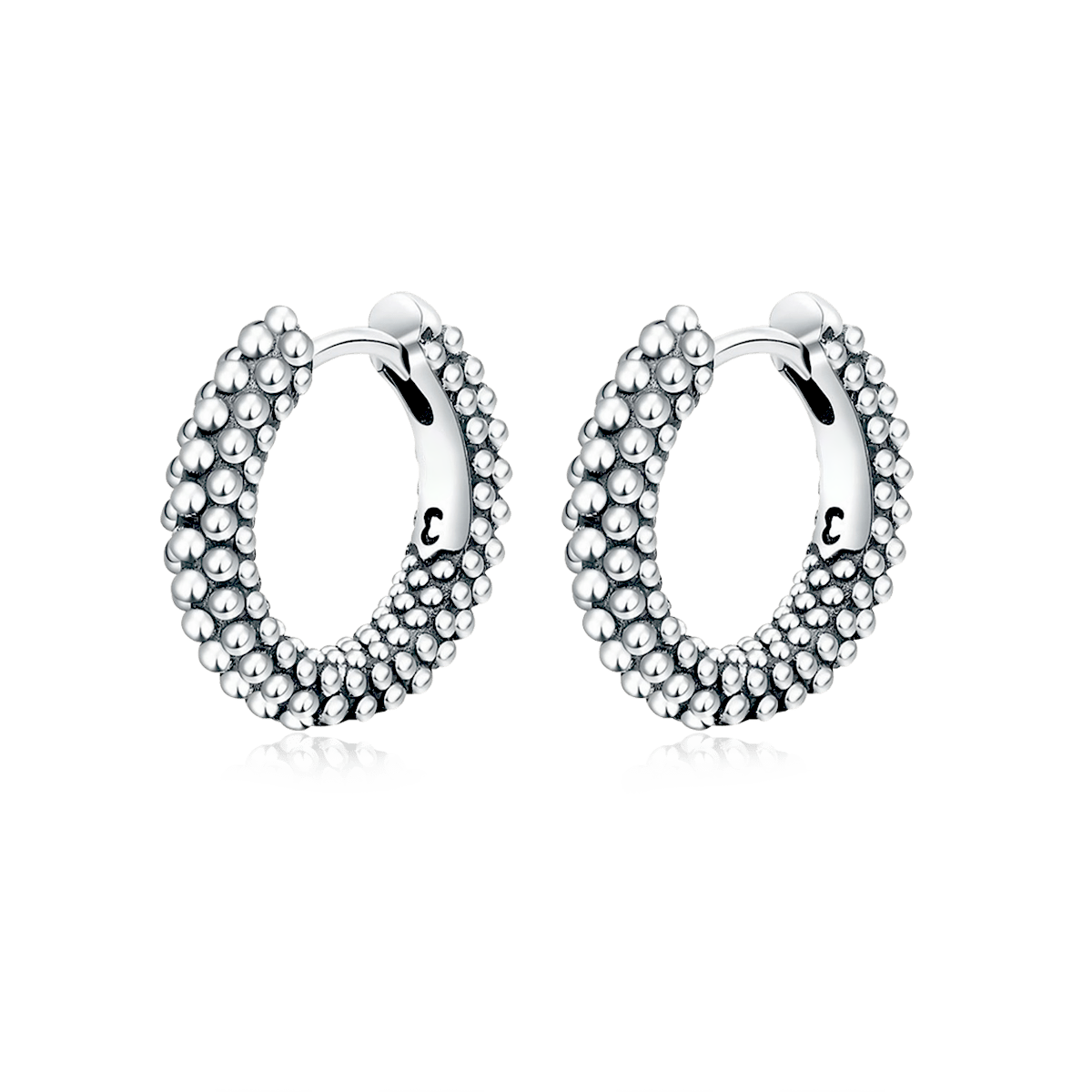 Boucles d'oreilles Anneaux à Billes - LaMaisonDesBijoux
