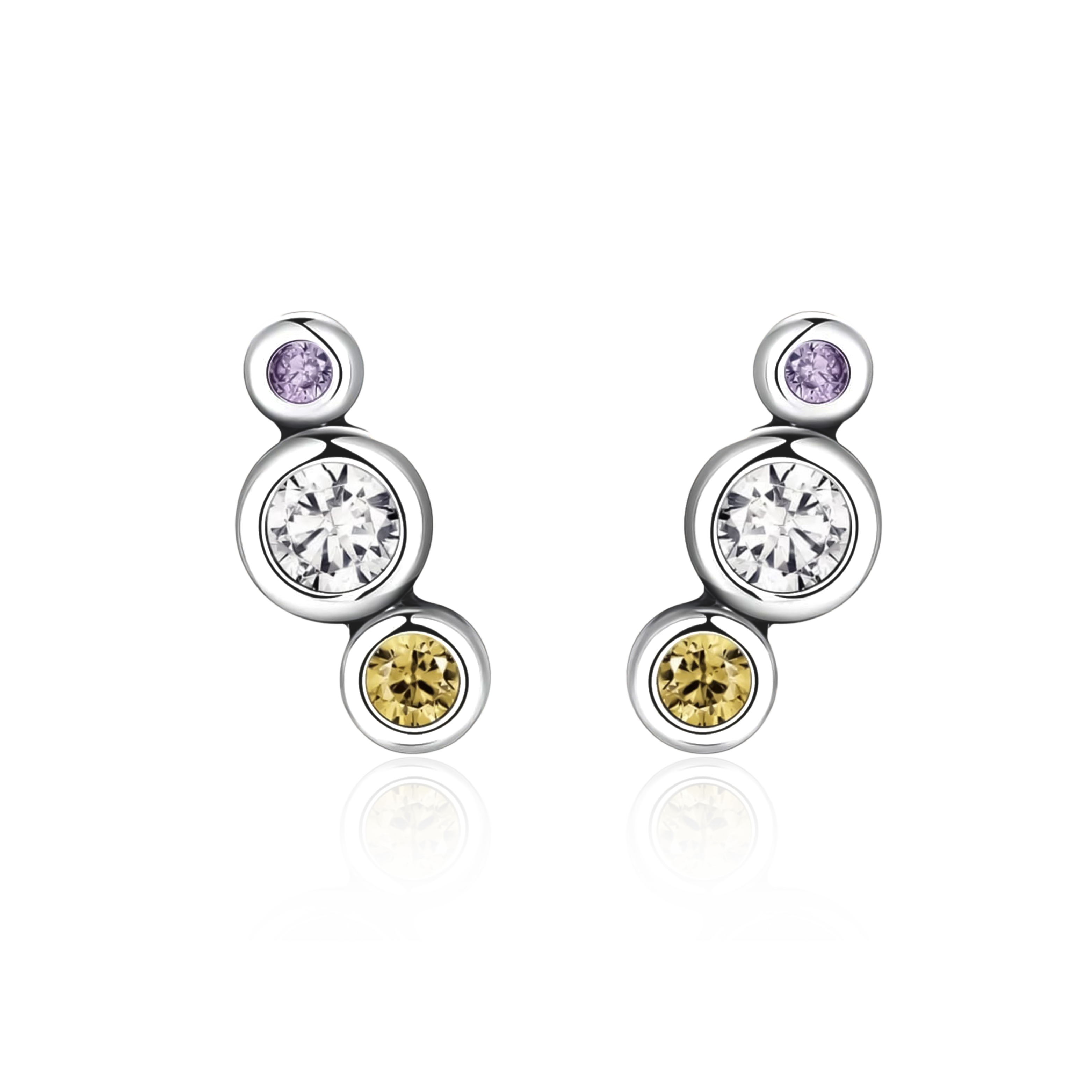Boucles d'oreilles Trois Lumineux