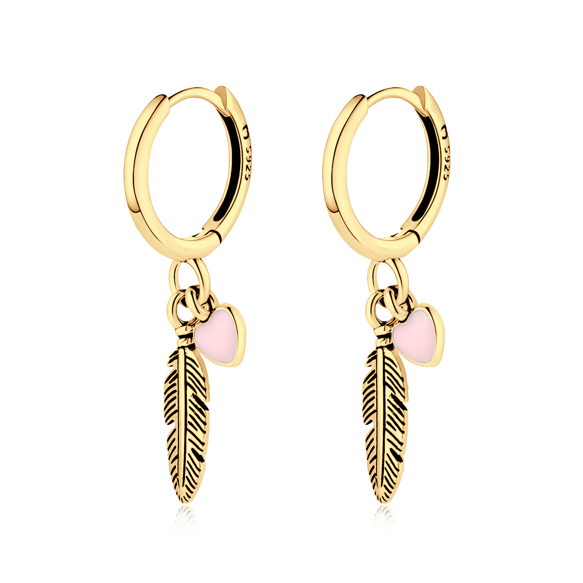 Boucles d'oreilles Plumes d'Amour