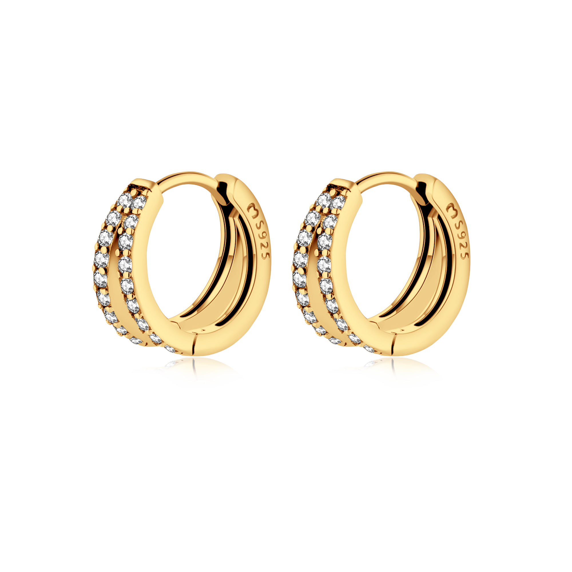Boucles d'oreilles Anneaux Lumineux - LaMaisonDesBijoux
