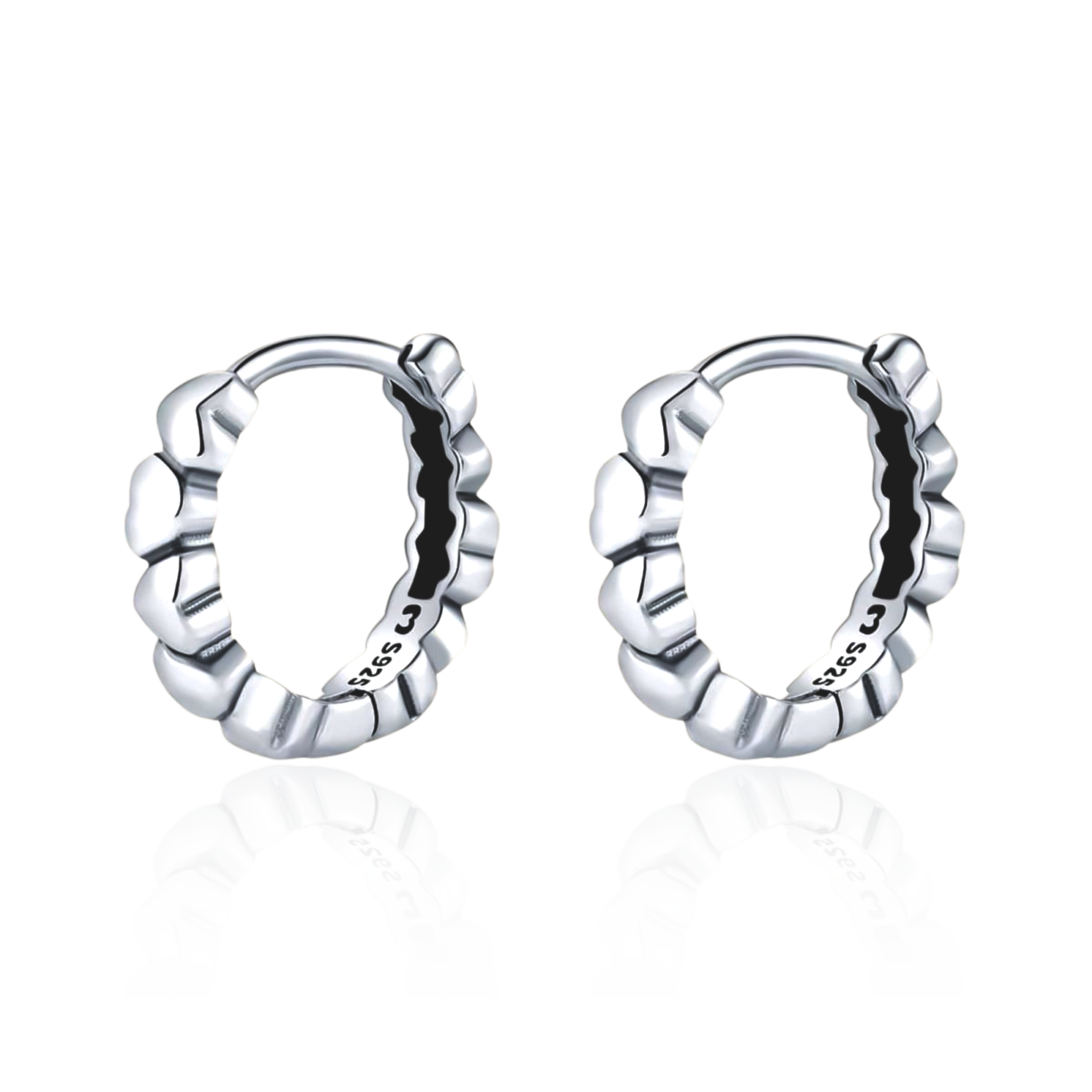 Boucles d'oreilles Anneaux Amour