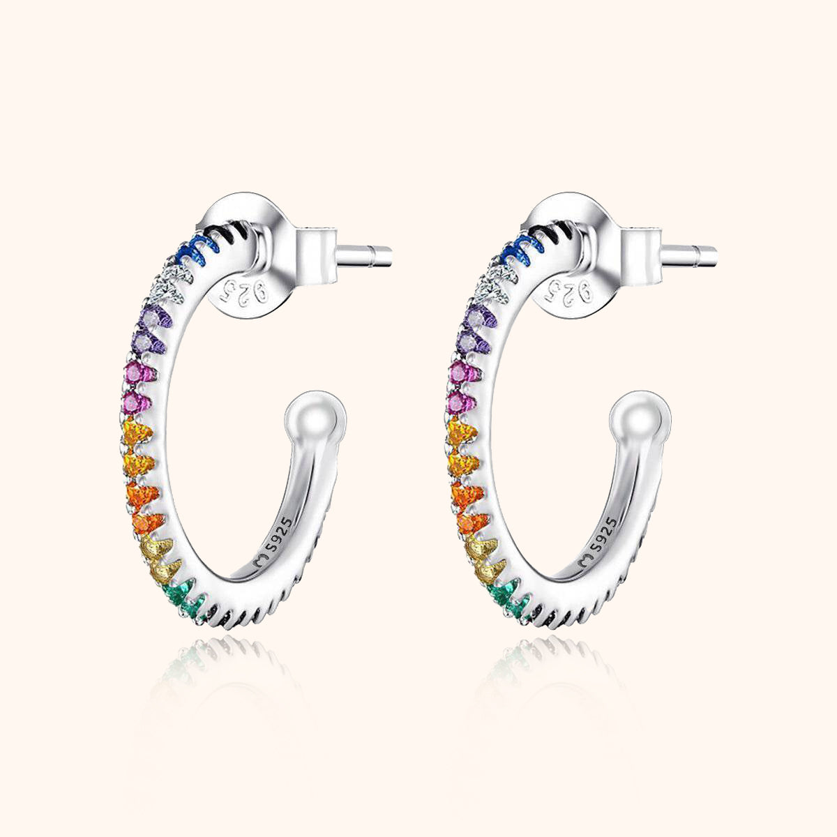 Boucles Demi-anneau Couleurs - LaMaisonDesBijoux