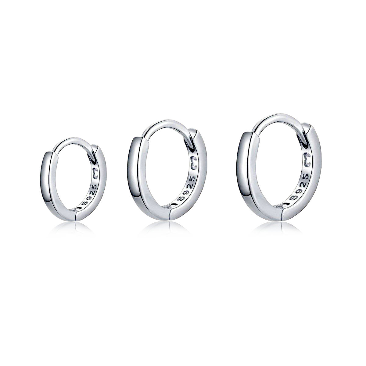 Boucles d'oreilles Trio Anneaux - LaMaisonDesBijoux