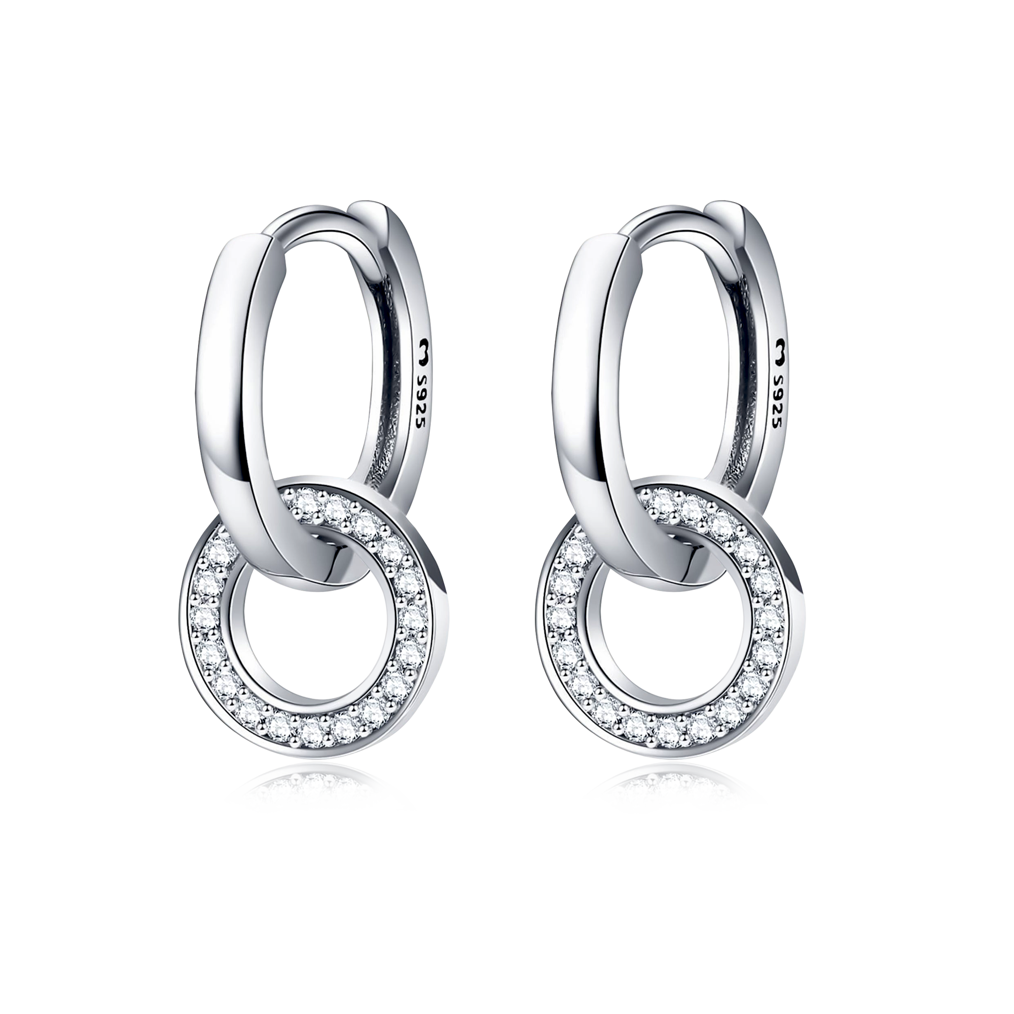 Boucles d'oreilles Anneaux Liés - LaMaisonDesBijoux