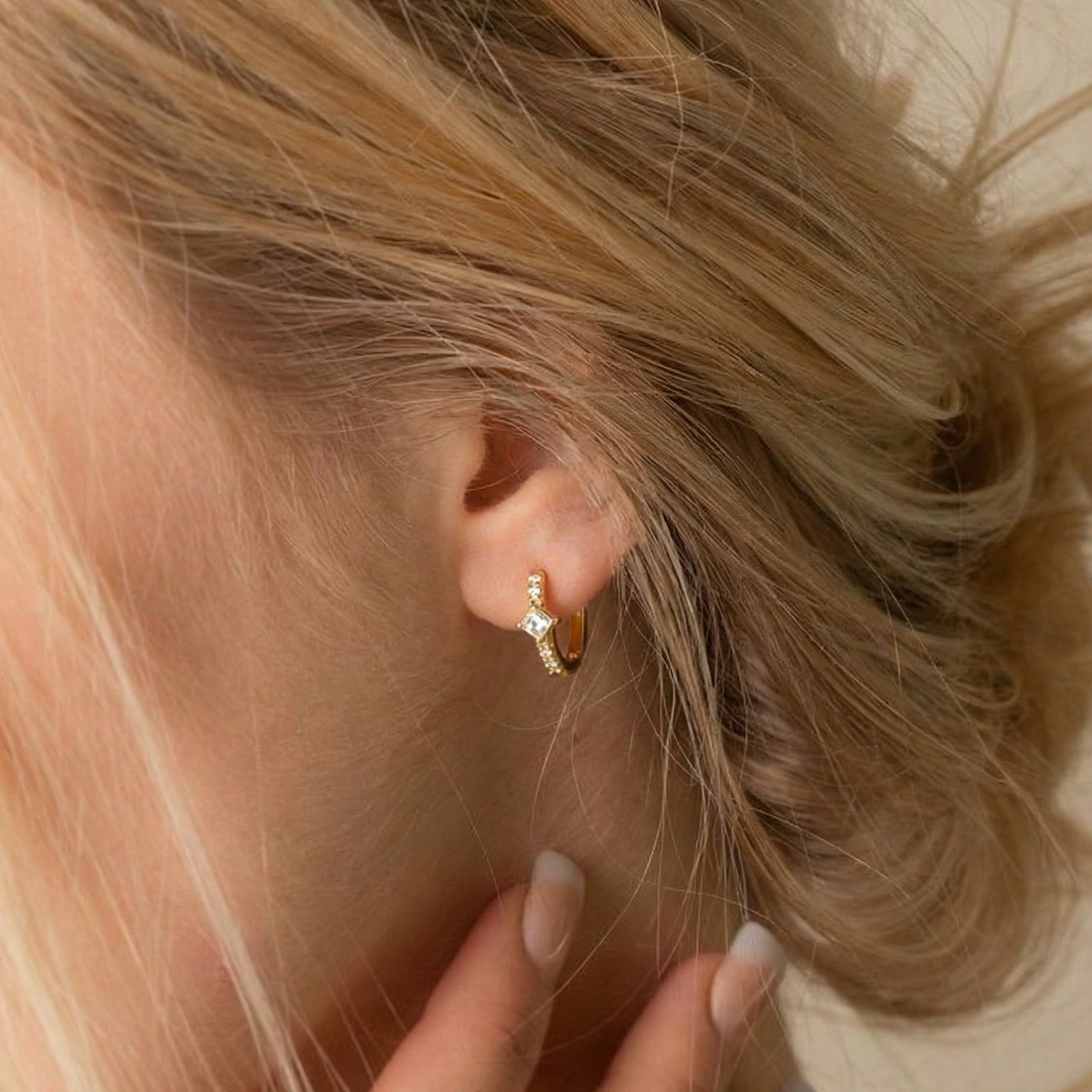 Boucles d'oreilles Éclat Neigeux