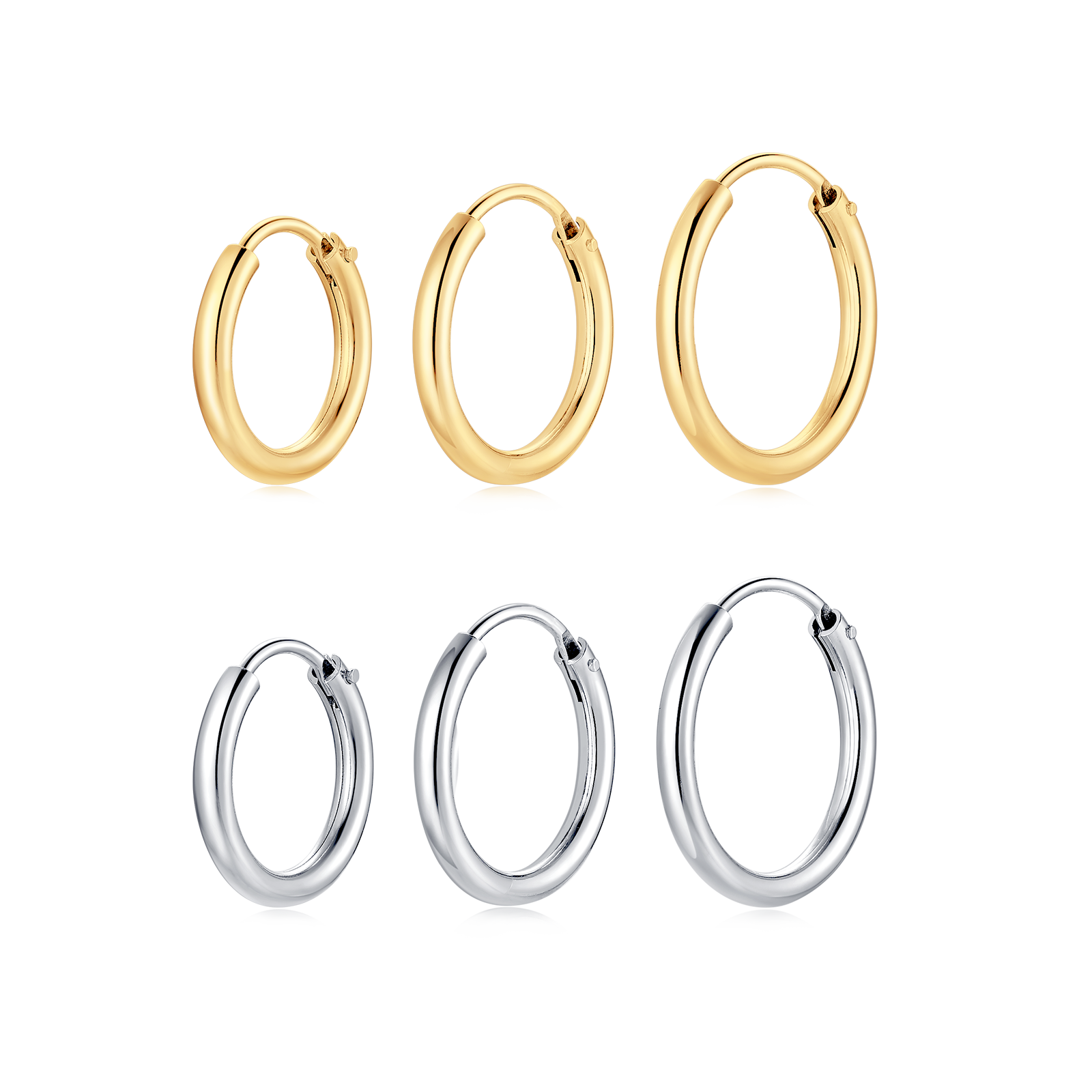 Boucles d'oreilles Rond Argent - LaMaisonDesBijoux