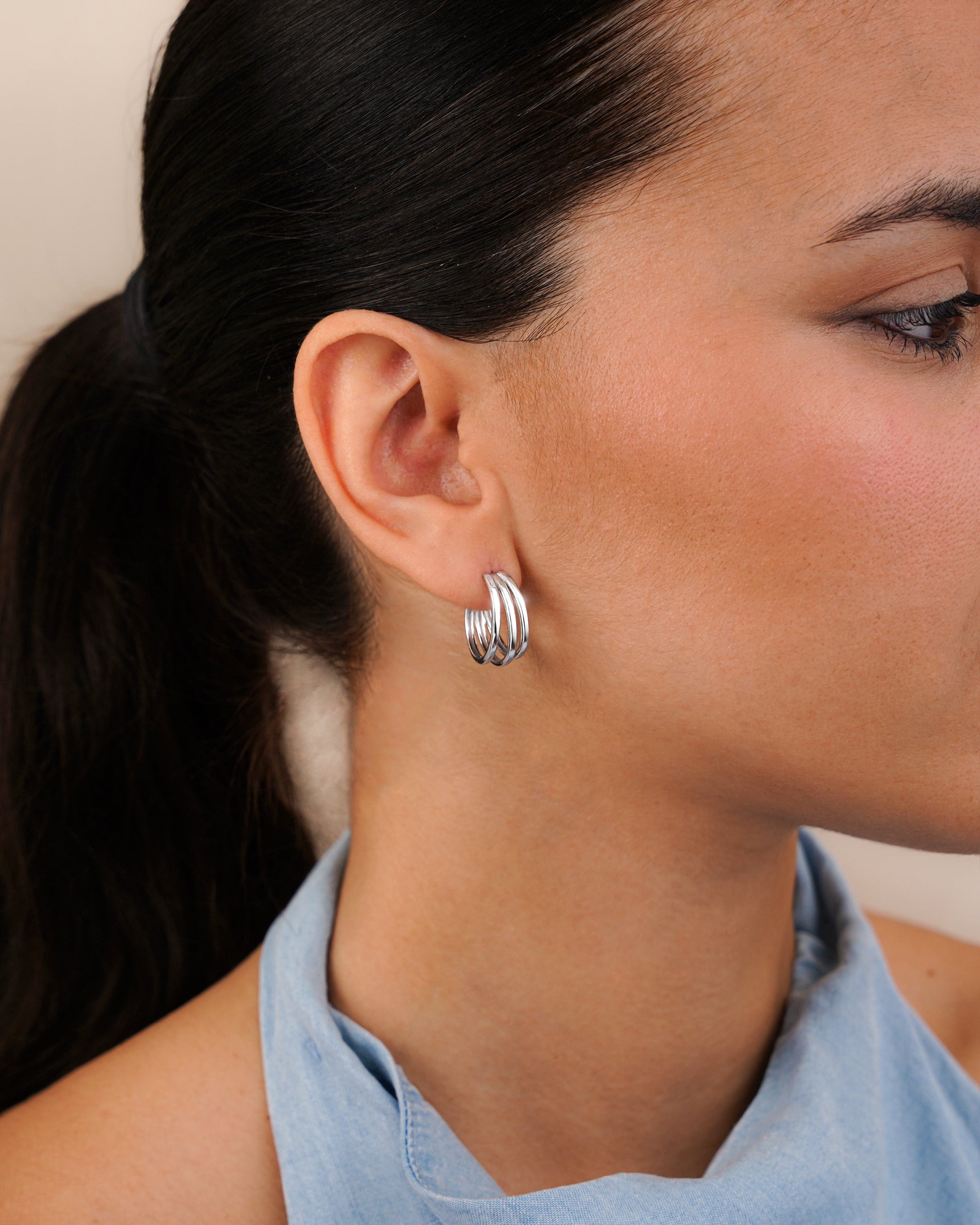 Boucles d'oreilles Demi-anneau Sahara - LaMaisonDesBijoux