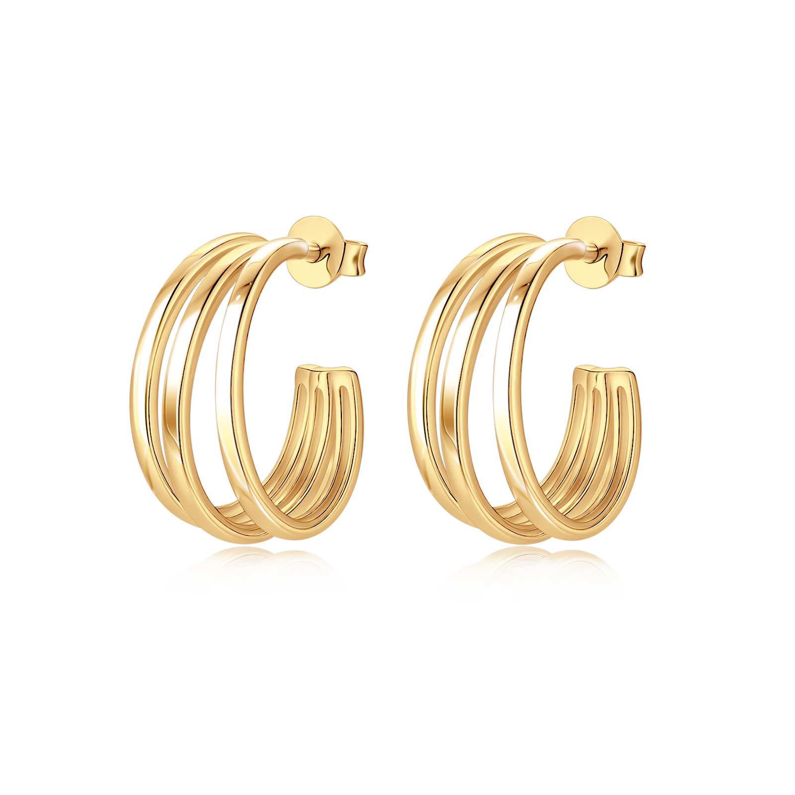 Boucles d'oreilles Demi-anneau Sahara - LaMaisonDesBijoux