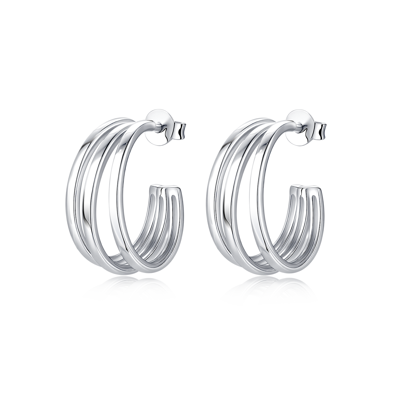 Boucles d'oreilles Demi-anneau Sahara