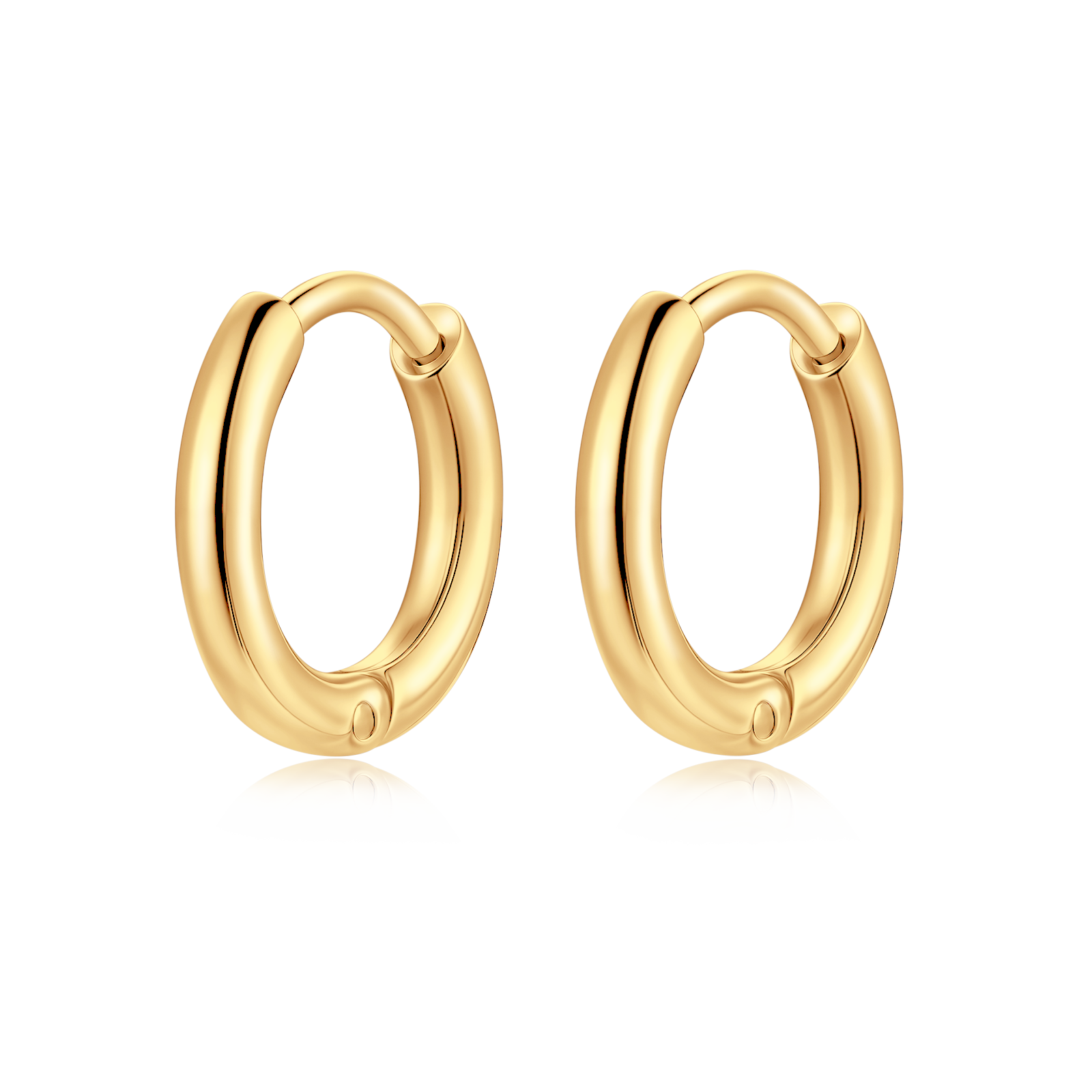 Boucles d'oreilles Rond Acier - LaMaisonDesBijoux