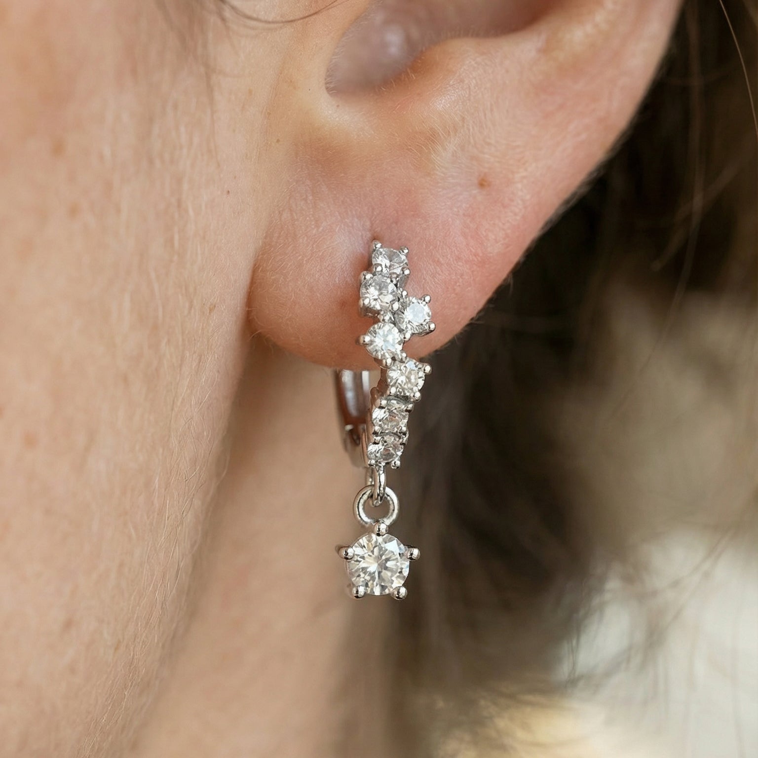 Boucles d'oreilles Anneaux Adamantin