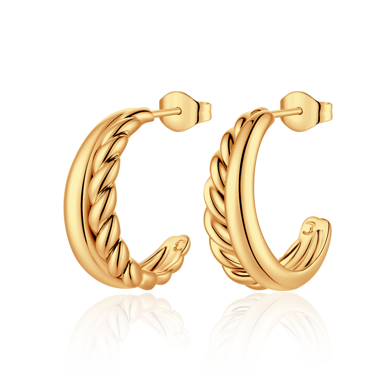 Boucles d'oreilles Texture - LaMaisonDesBijoux